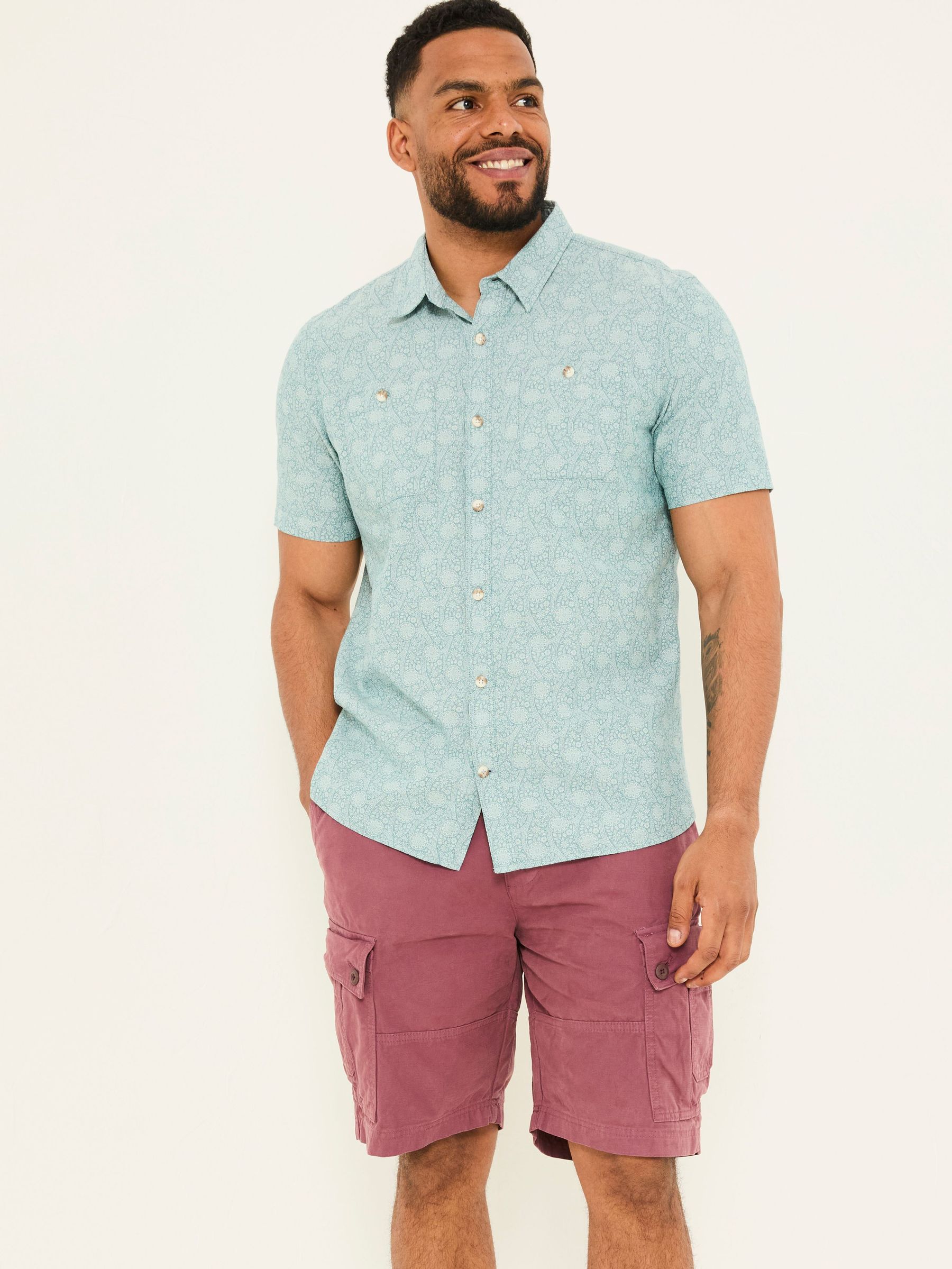 Breakyard Plum Purple Cargo Shorts (AJ1370) | £49.50