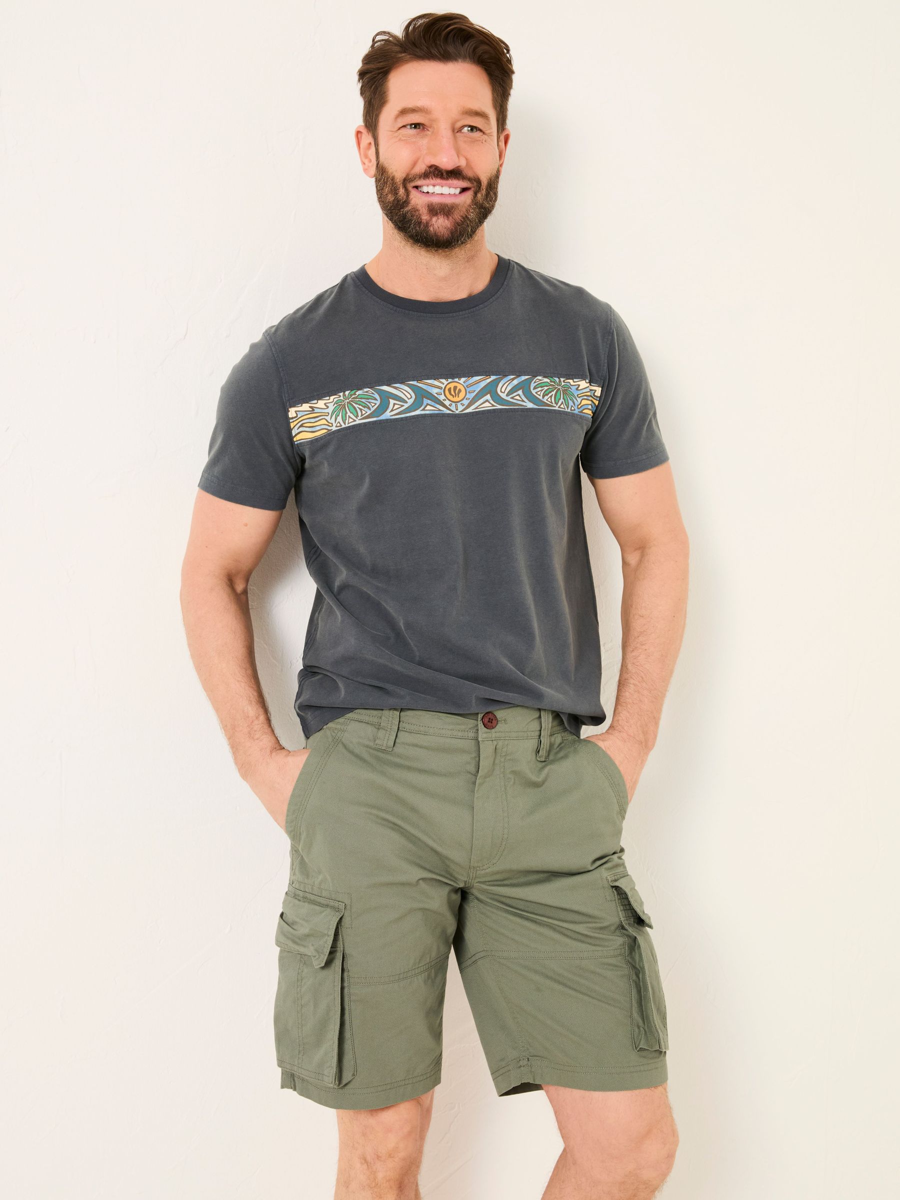 Bude Green Cargo Shorts (AJ1396) | £46