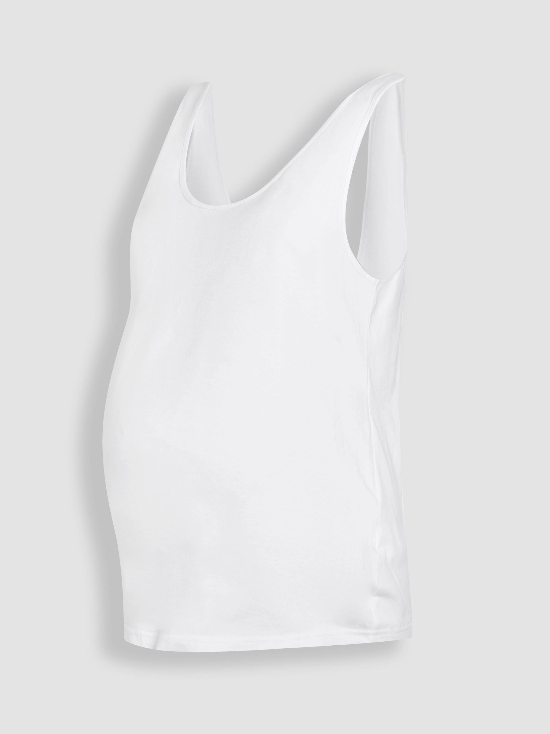 White Maternity Thick Strap 100% Cotton Vest (AJ4512) | £14
