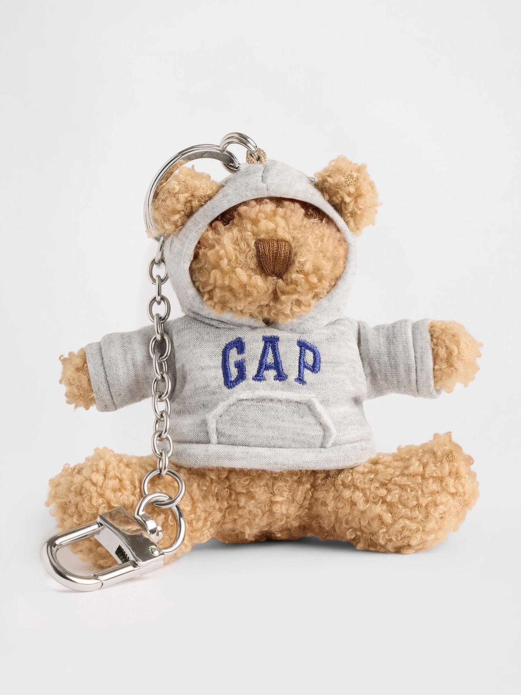 Grey - Brannan Bear Hoodie Bag Charm