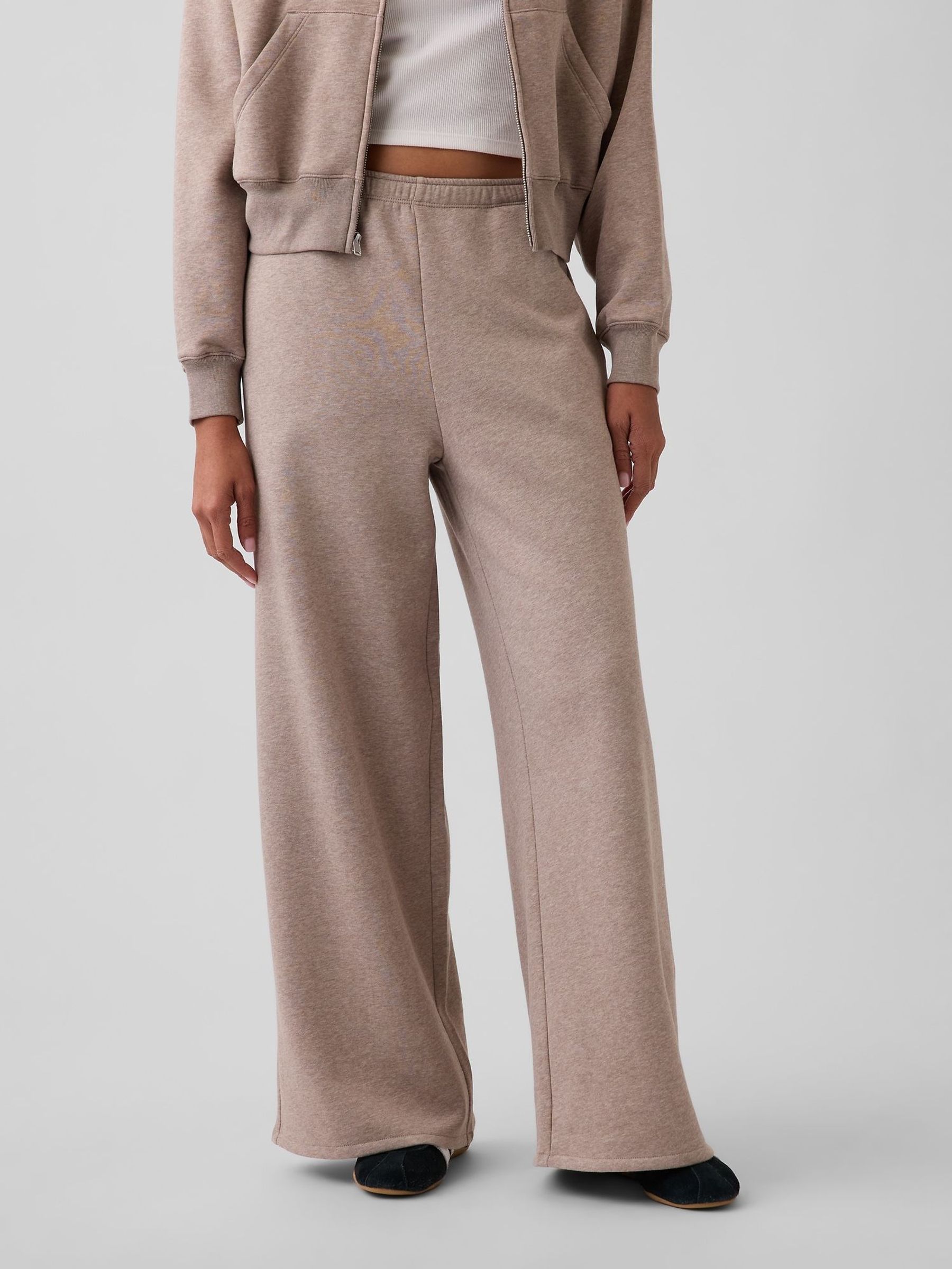 Brown - Vintage Soft Baggy Wide-leg Joggers