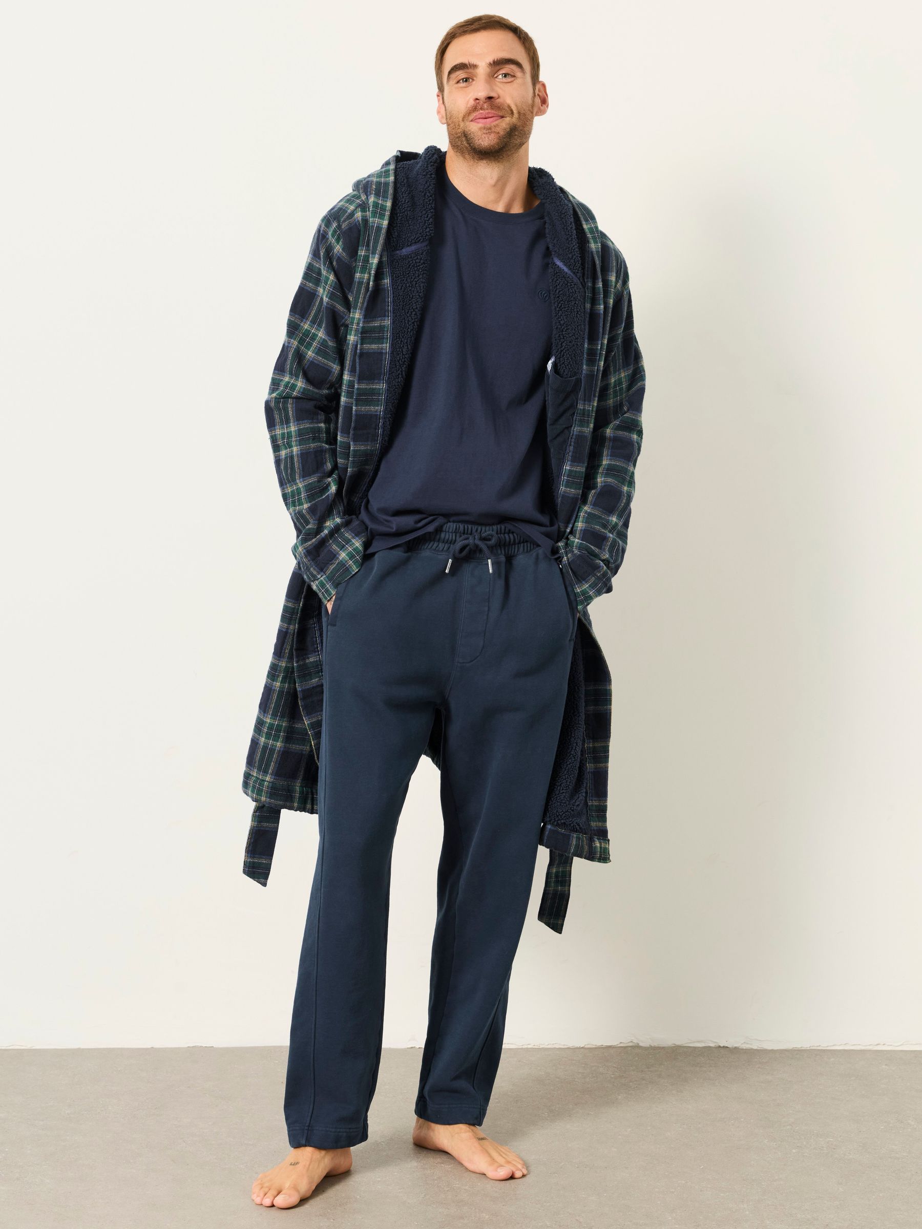 Blue - Regular Check Robe