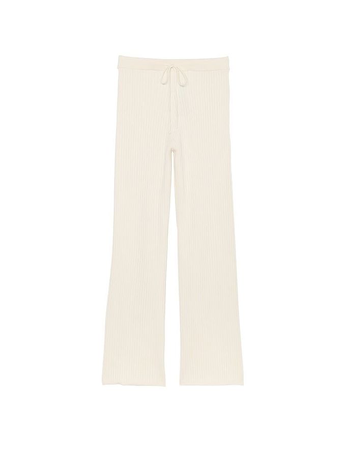 White Shell Ribbed Knit Lounge Bottoms (AJ9856) | £20