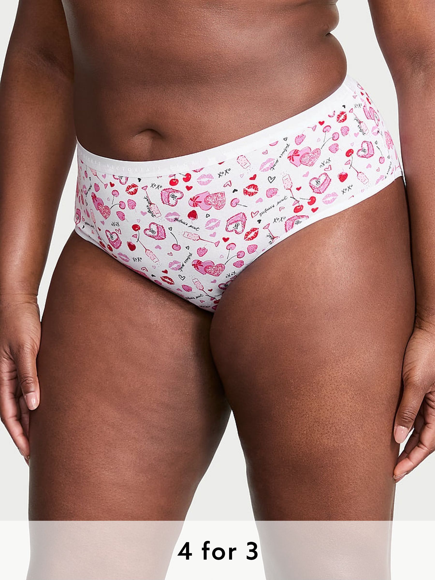 White Valentines Hipster Knickers (AK1044) | £9