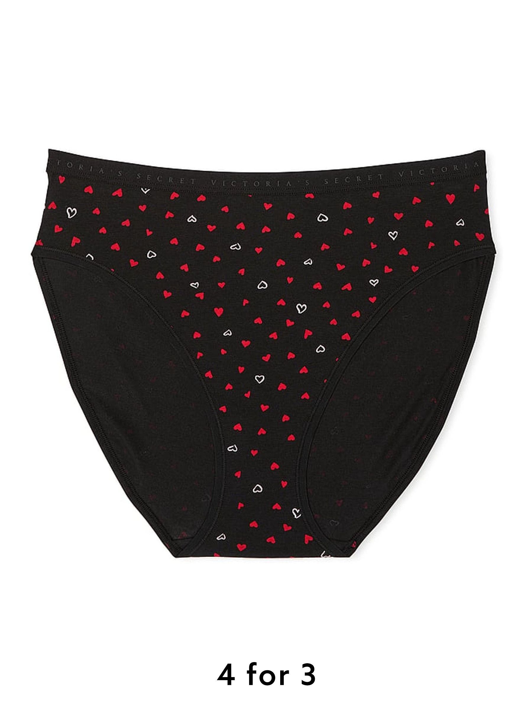 Black Mini Hearts Brief Knickers (AK1061) | £9