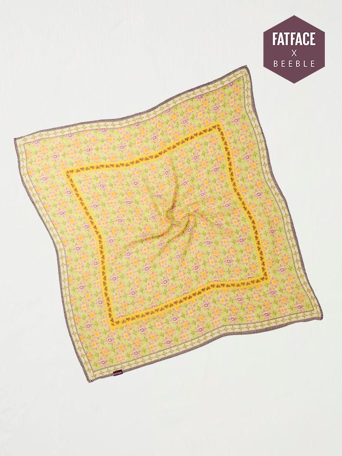 Green Beeble Printed Hair Scarf (AK2048) | £14.50