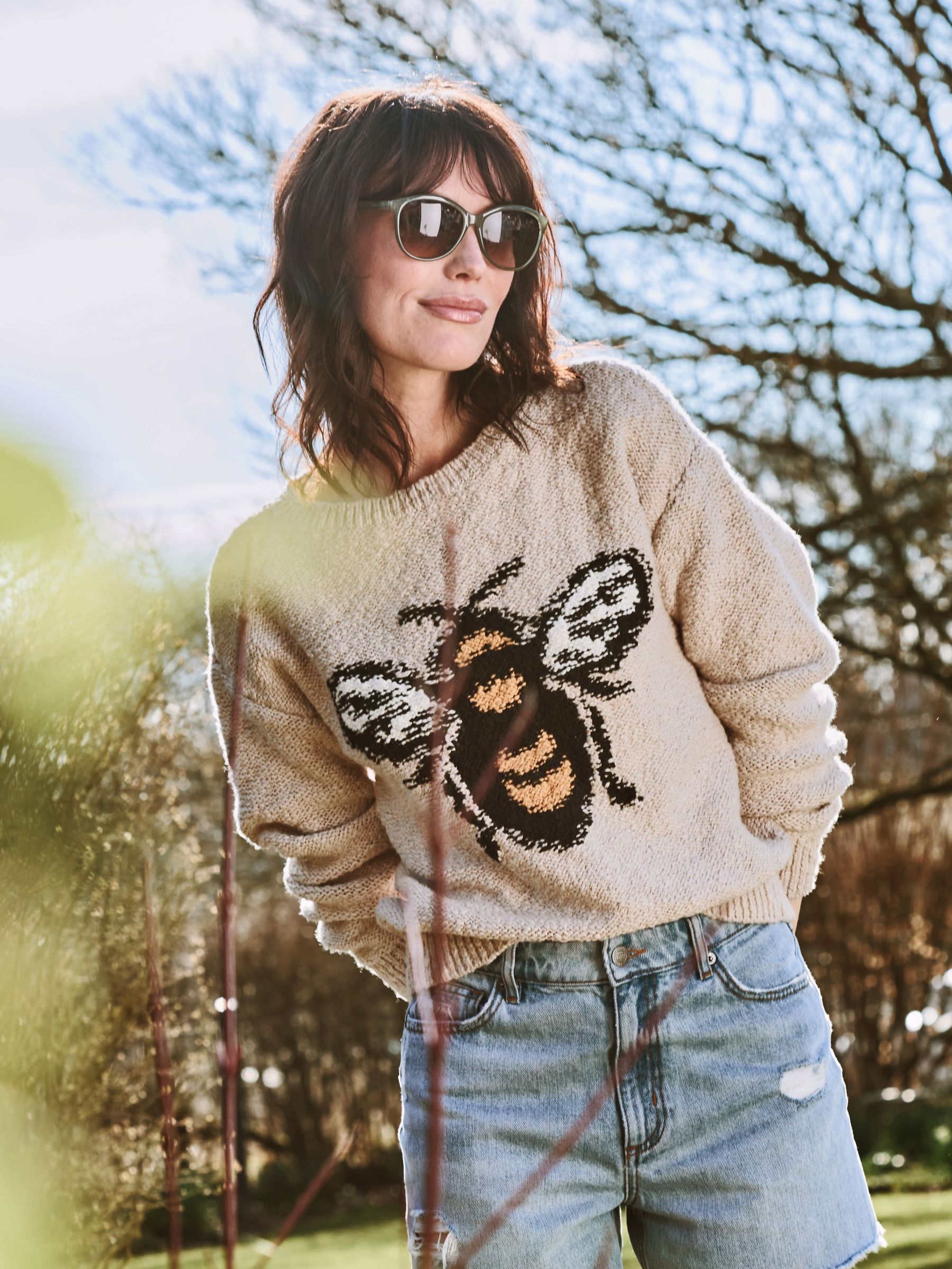 Natural Beeble Bee Knitted Jumper (AK4301) | £59