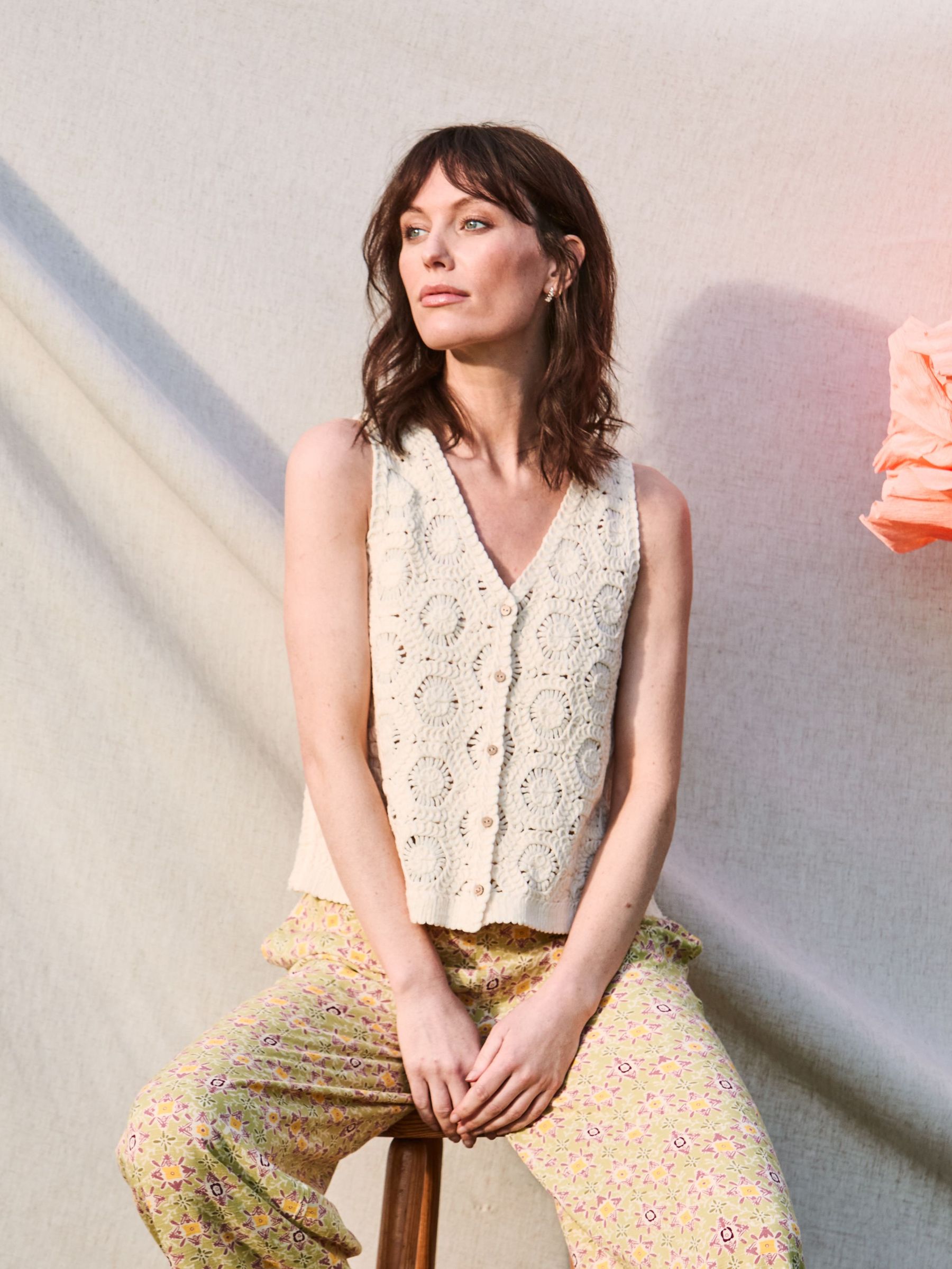 Ivory Beeble Button Tank (AK4333) | £49.50