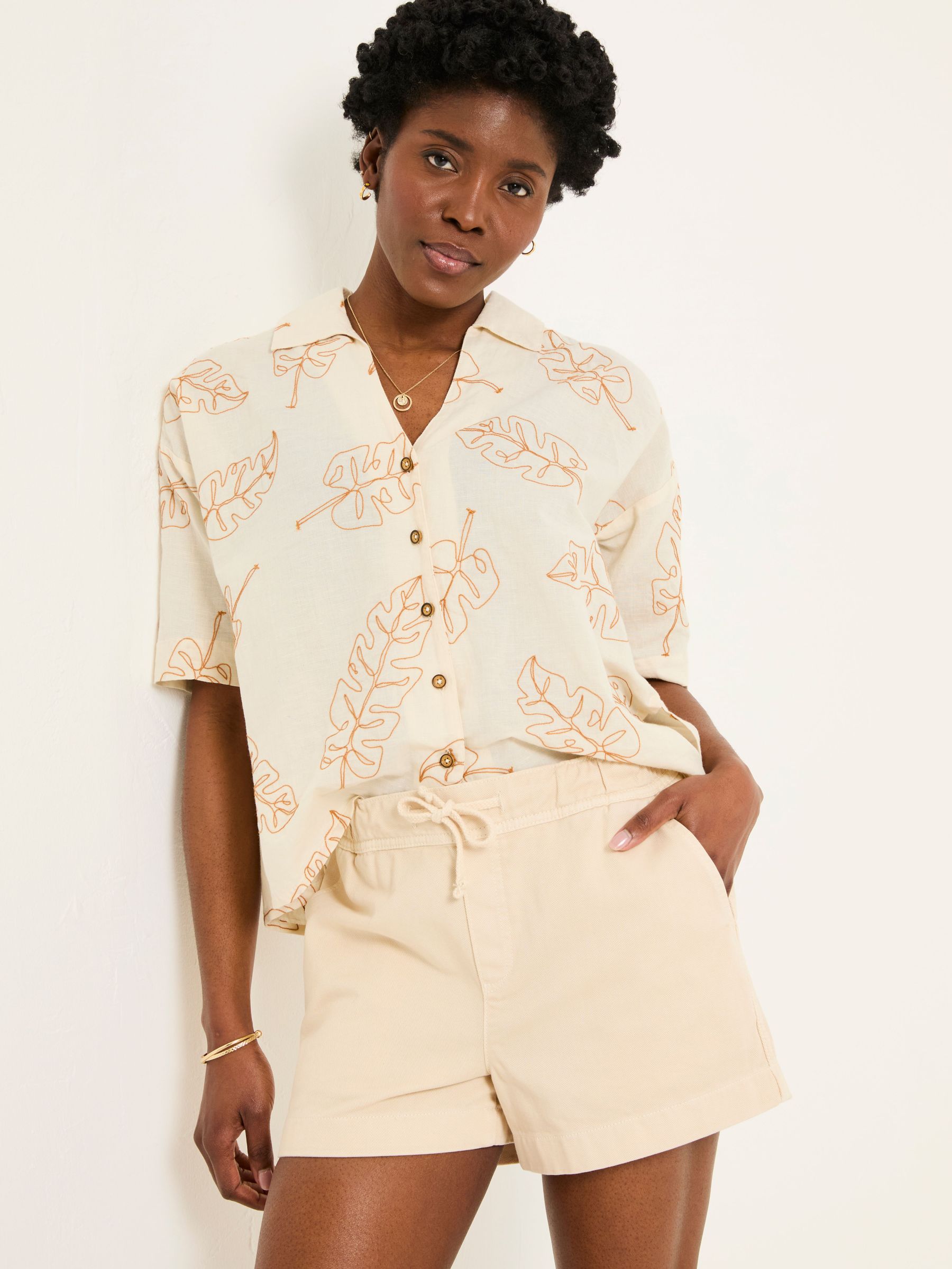Ashby Natural Drawstring Shorts (AK4775) | £35