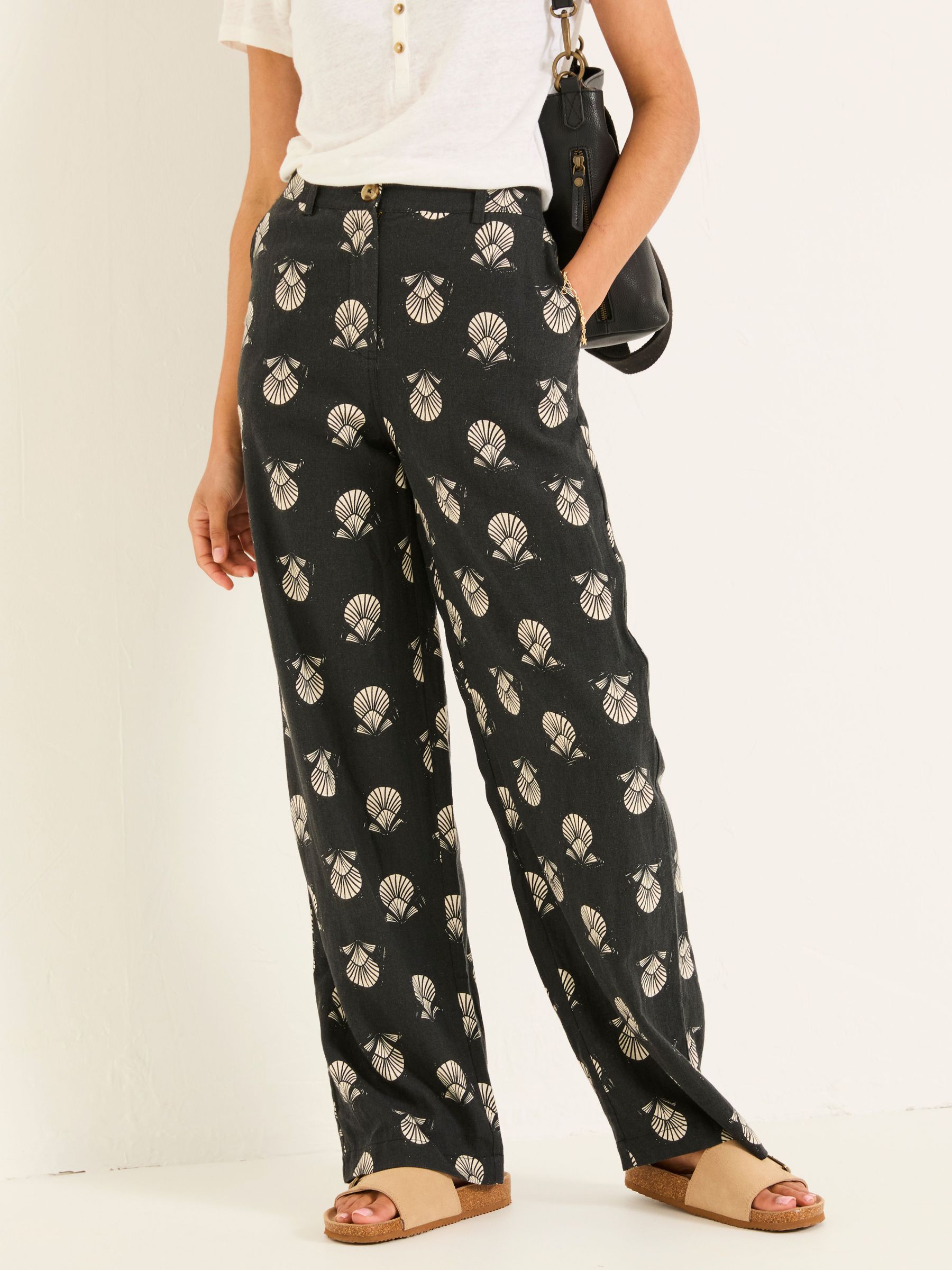 Ellie Washed Black Straight Leg Shell Trousers (AK4817) | £69