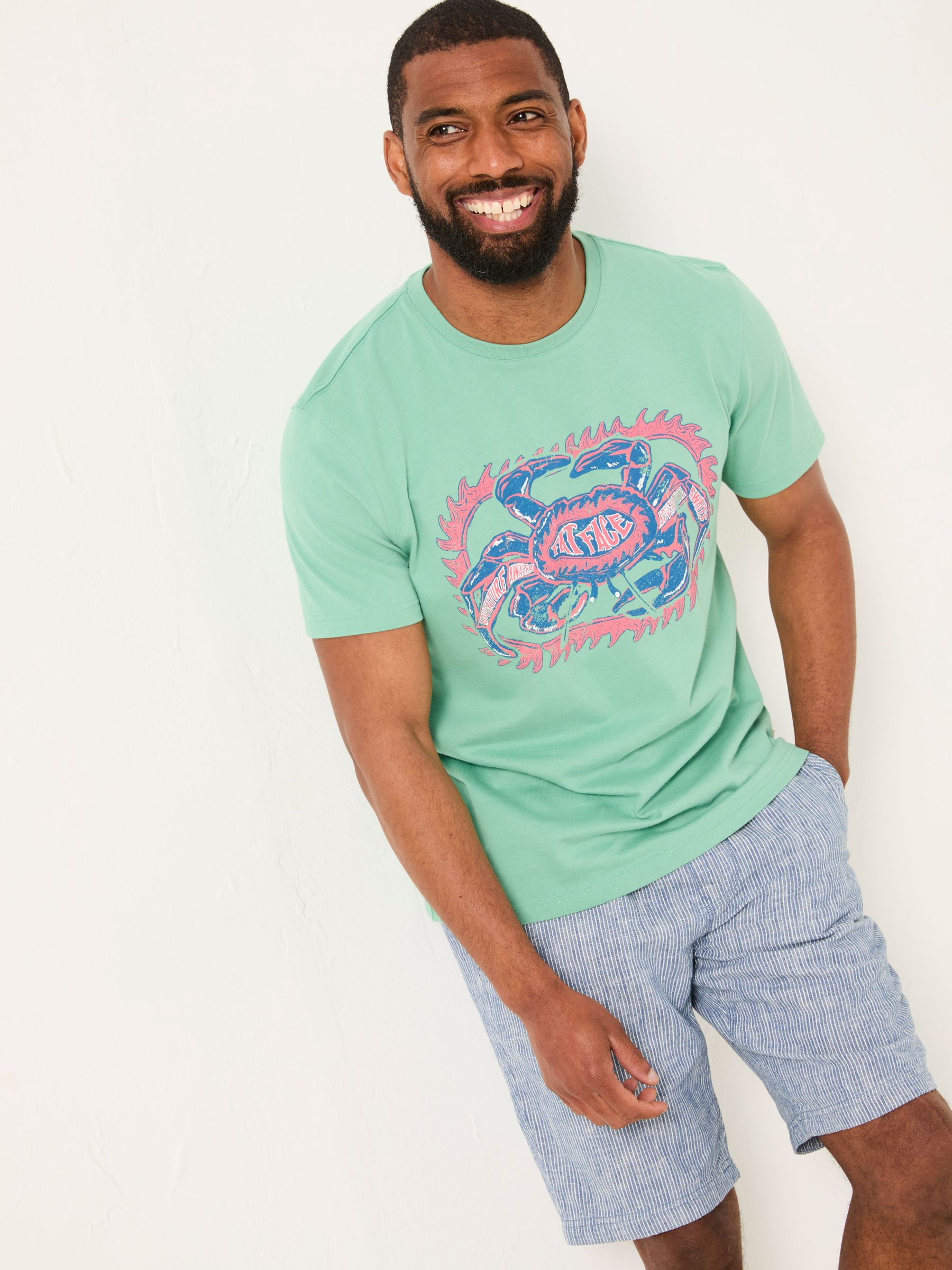 Green Crab Graphic Tshirt (AK4881) | £28
