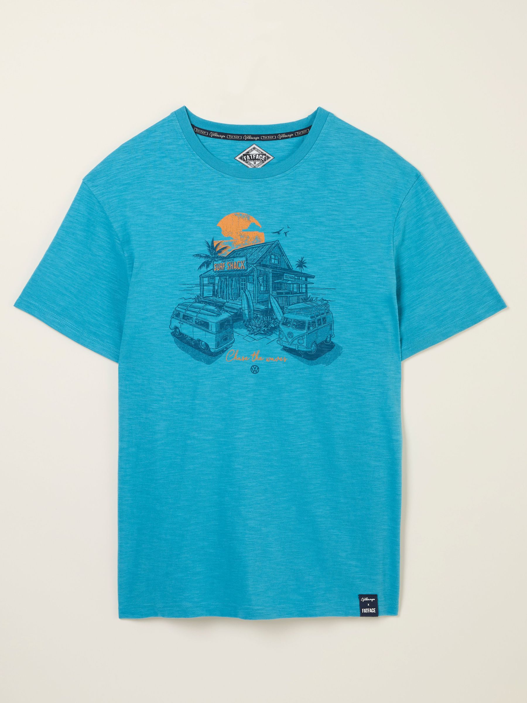 Bright Blue VW Surf Shack T-shirt (AK4884) | £29.50