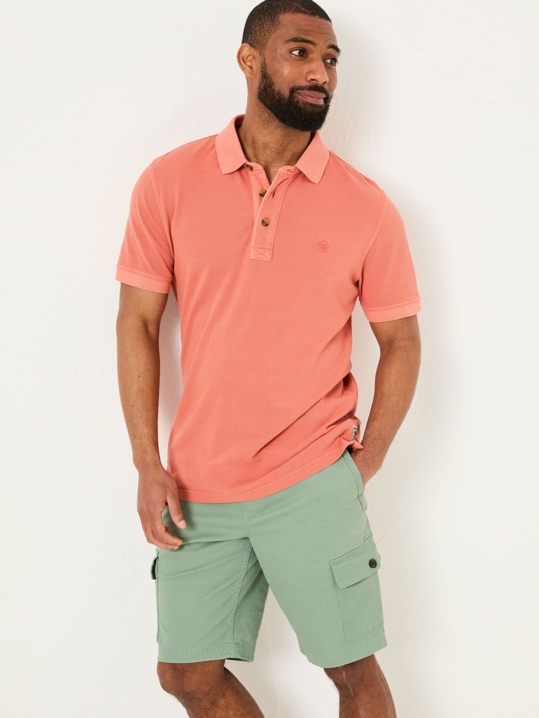 Orange Pique Polo (AK4886) | £29.50
