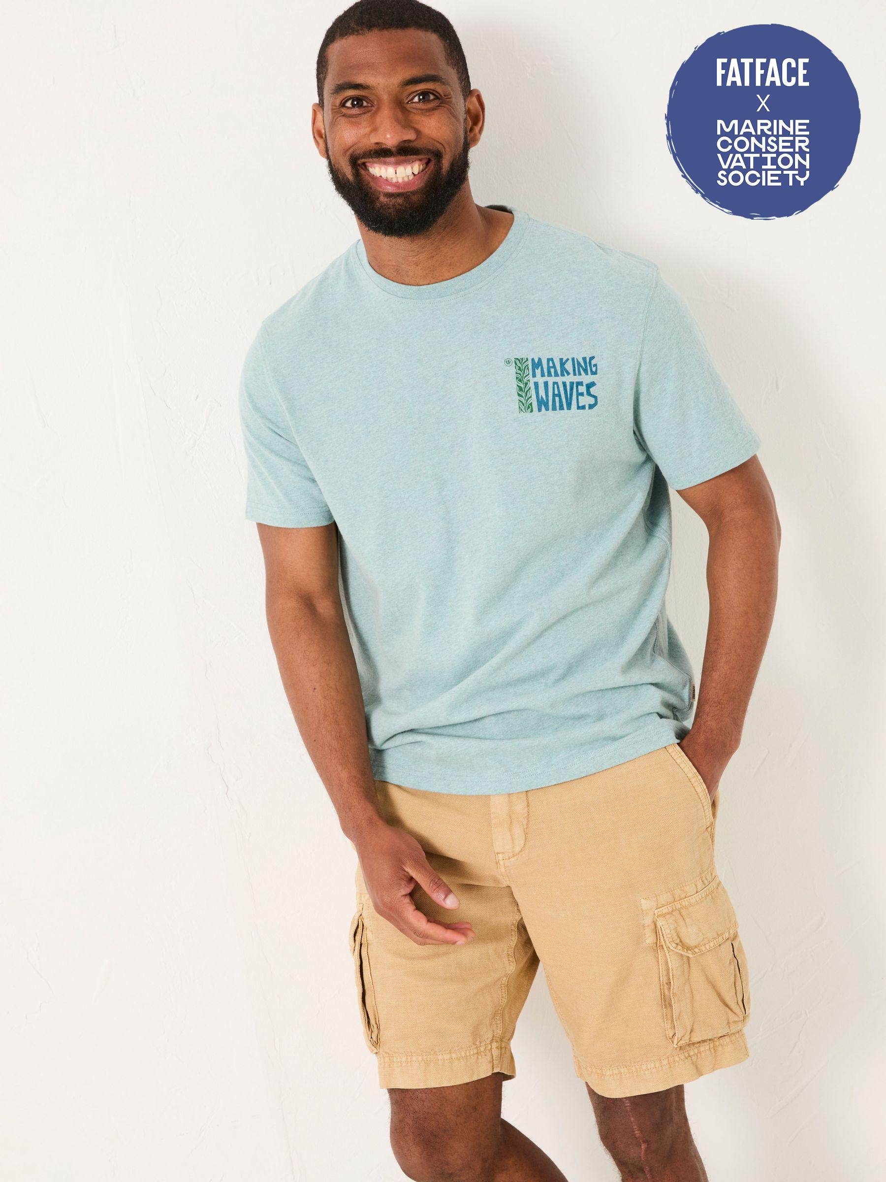 Light Blue MCS Making Waves Tshirt (AK4892) | £25