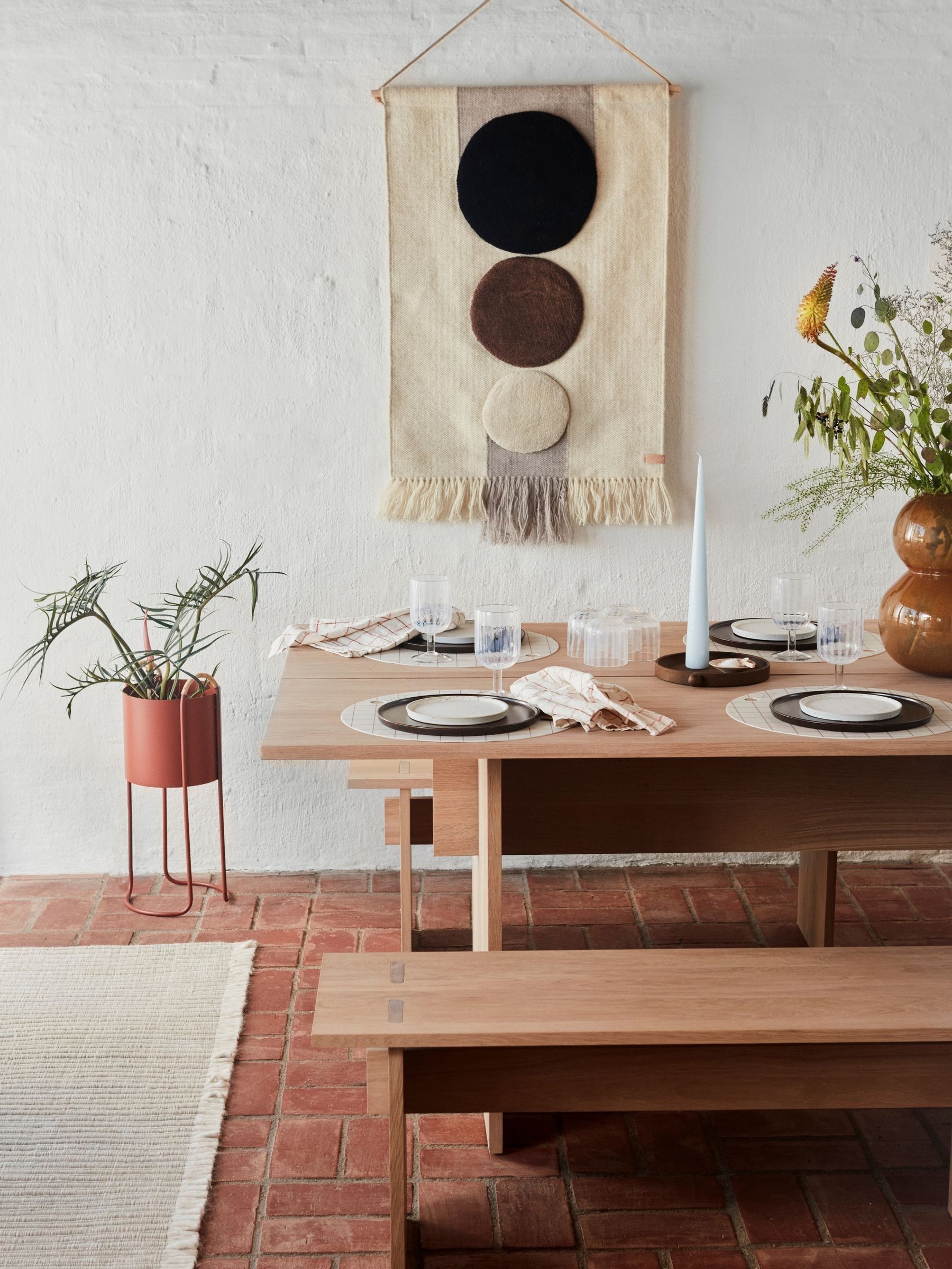 OYOY Living Brown Maru Wall Rug (AK5083) | £85