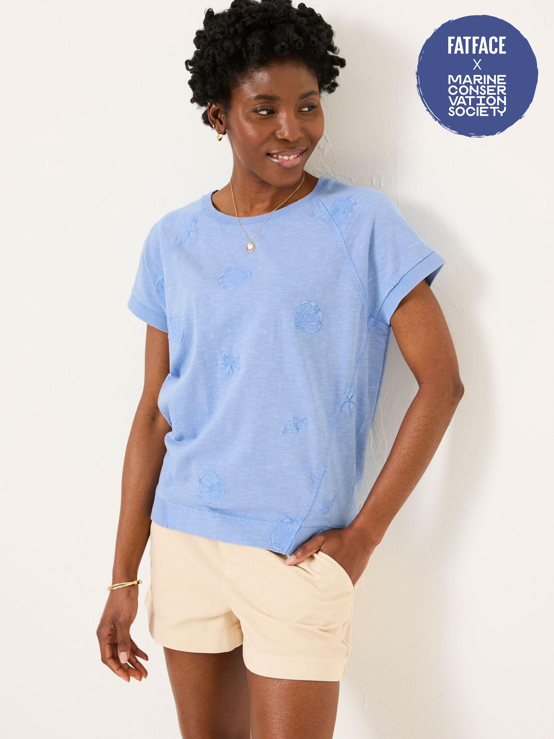 Blue Embroidered MCS TShirt (AK5469) | £35