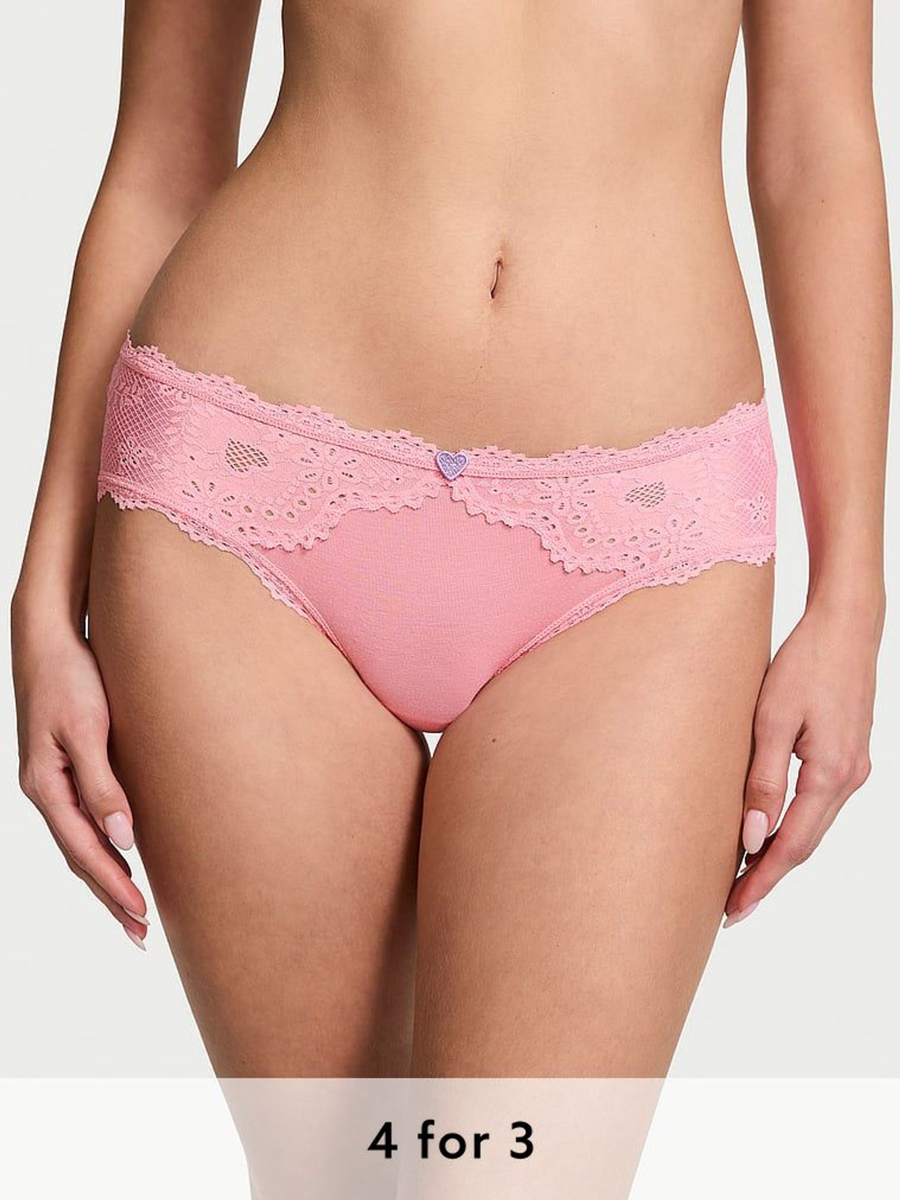 Pink Hope Hipster Heart Knickers (AK7425) | £9