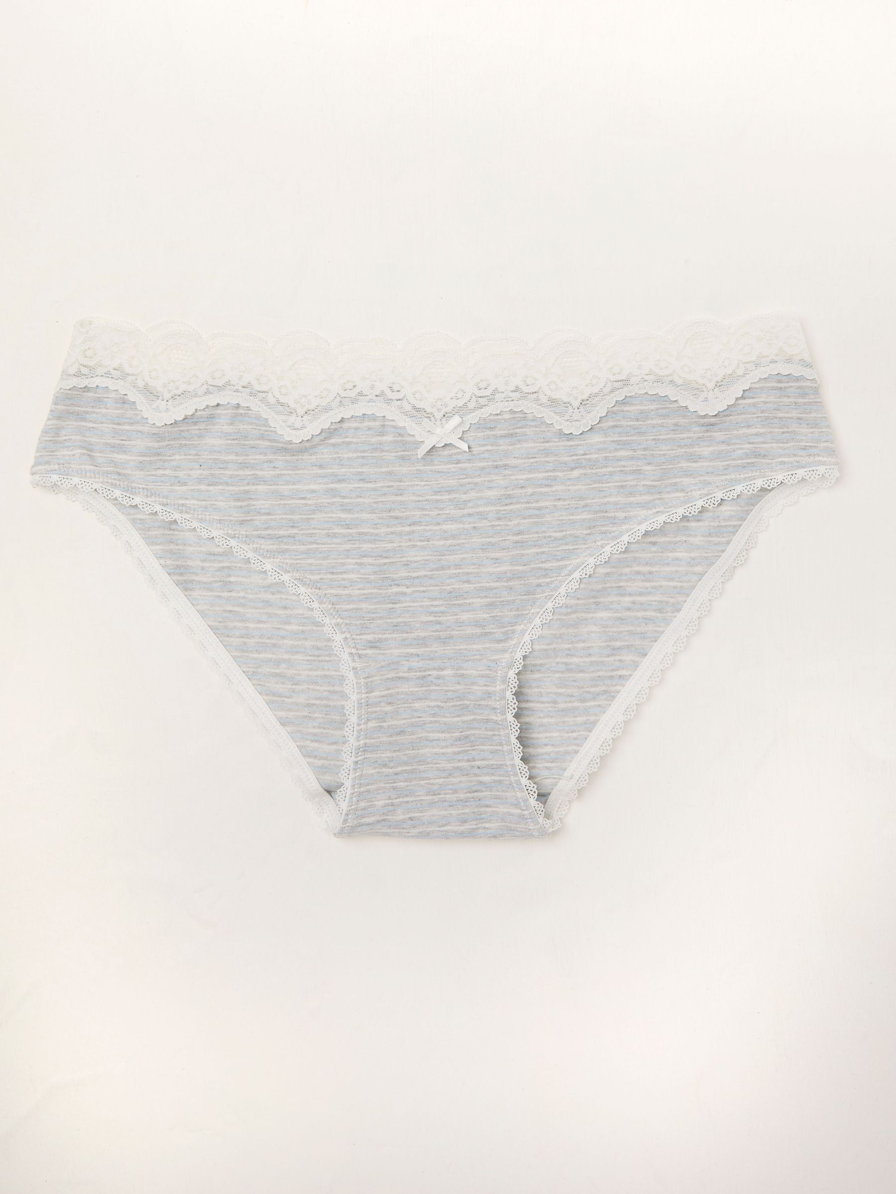 Grey Stripe Knickers (AK7857) | £9