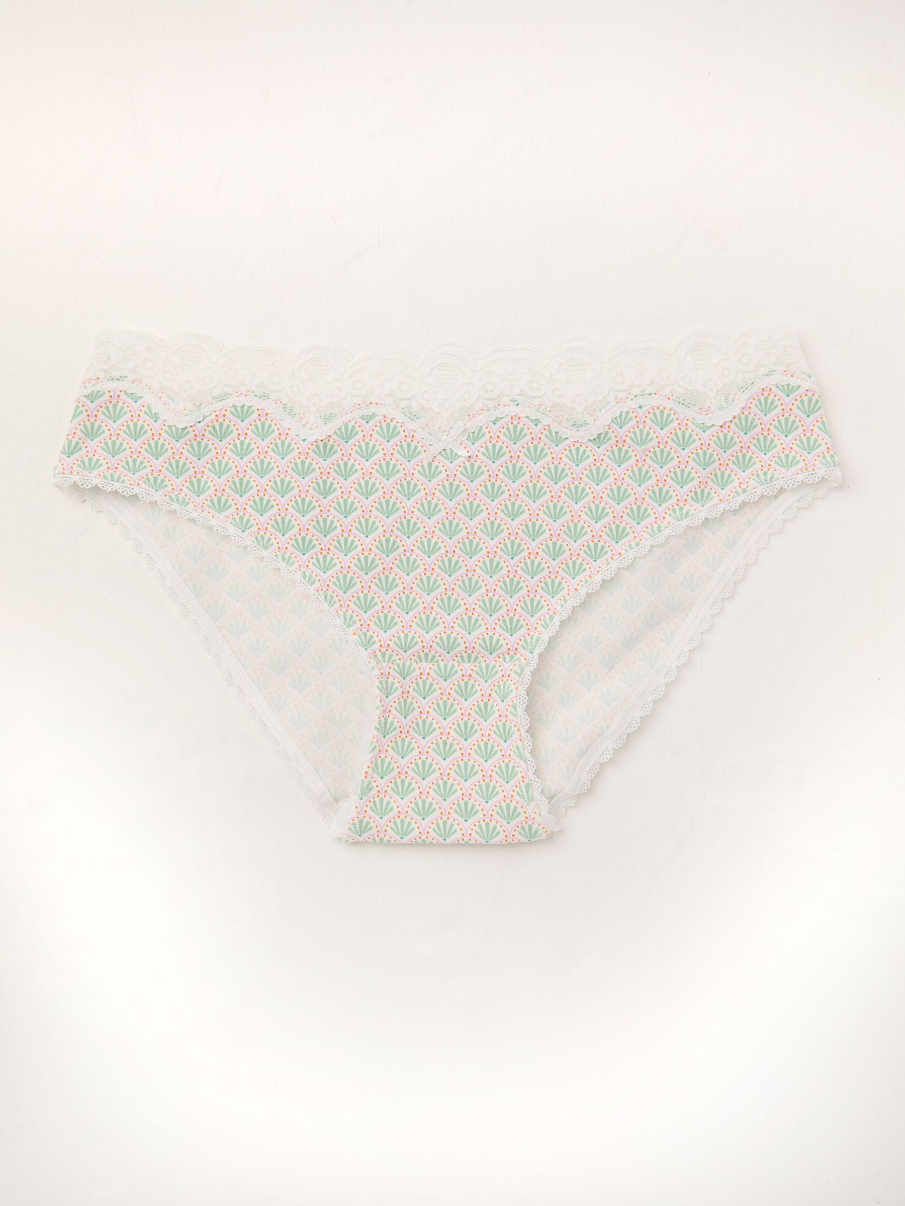 Green Geometric Print Knickers (AK7858) | £9