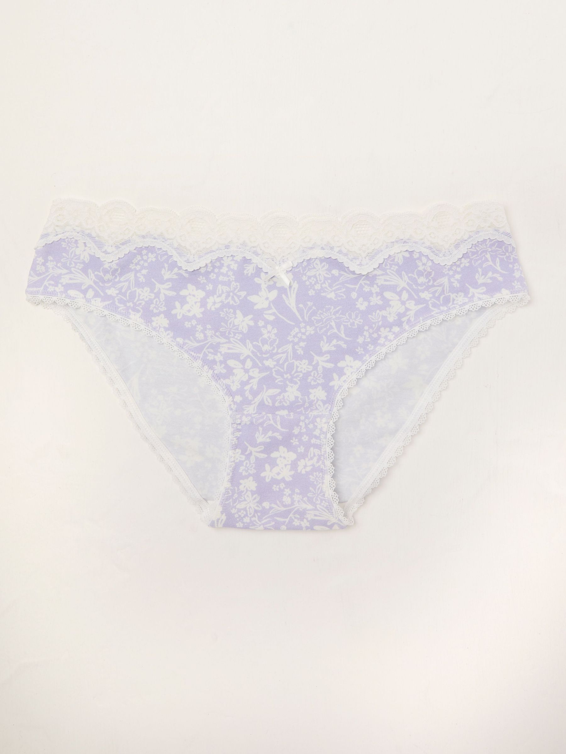 Lilac Purple Floral Knickers (AK7866) | £9