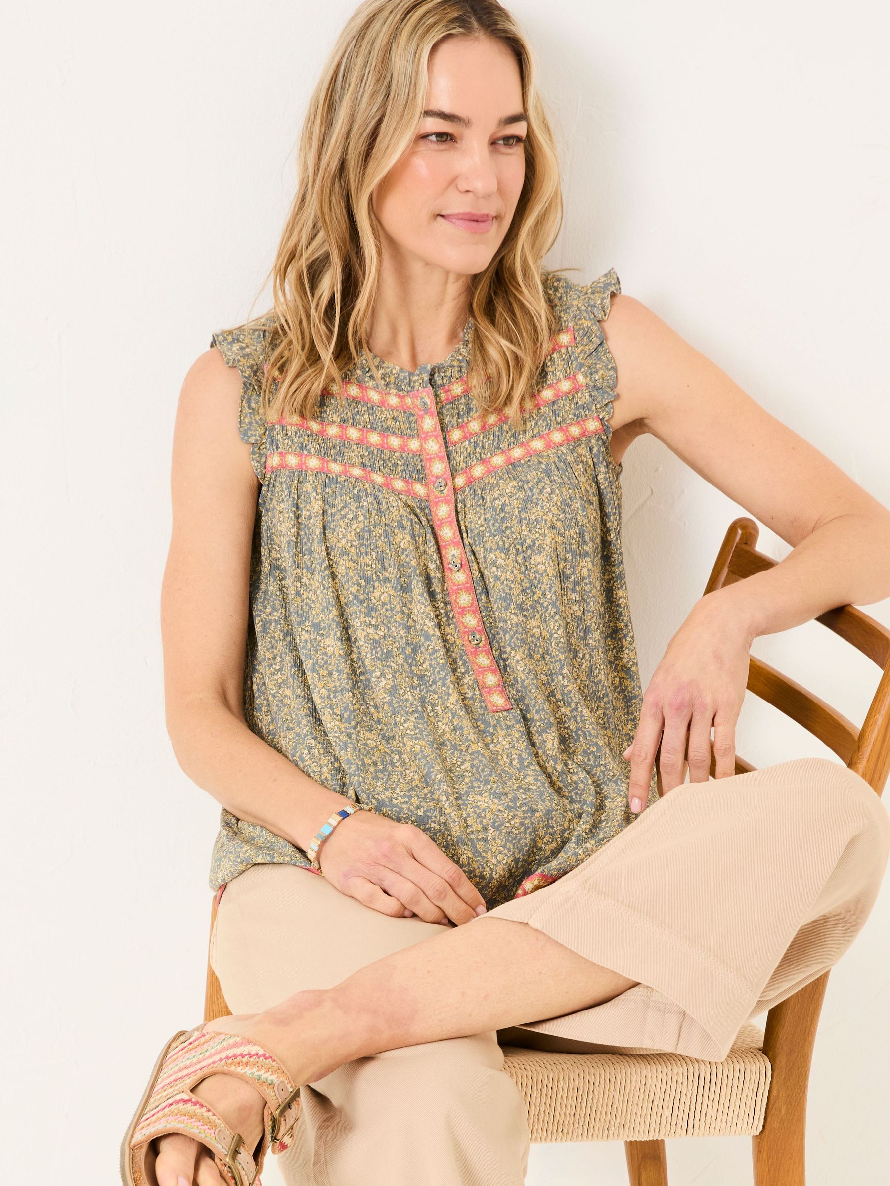 Patsy Mid Grey Air Ditsy Tunic (AK9310) | £42