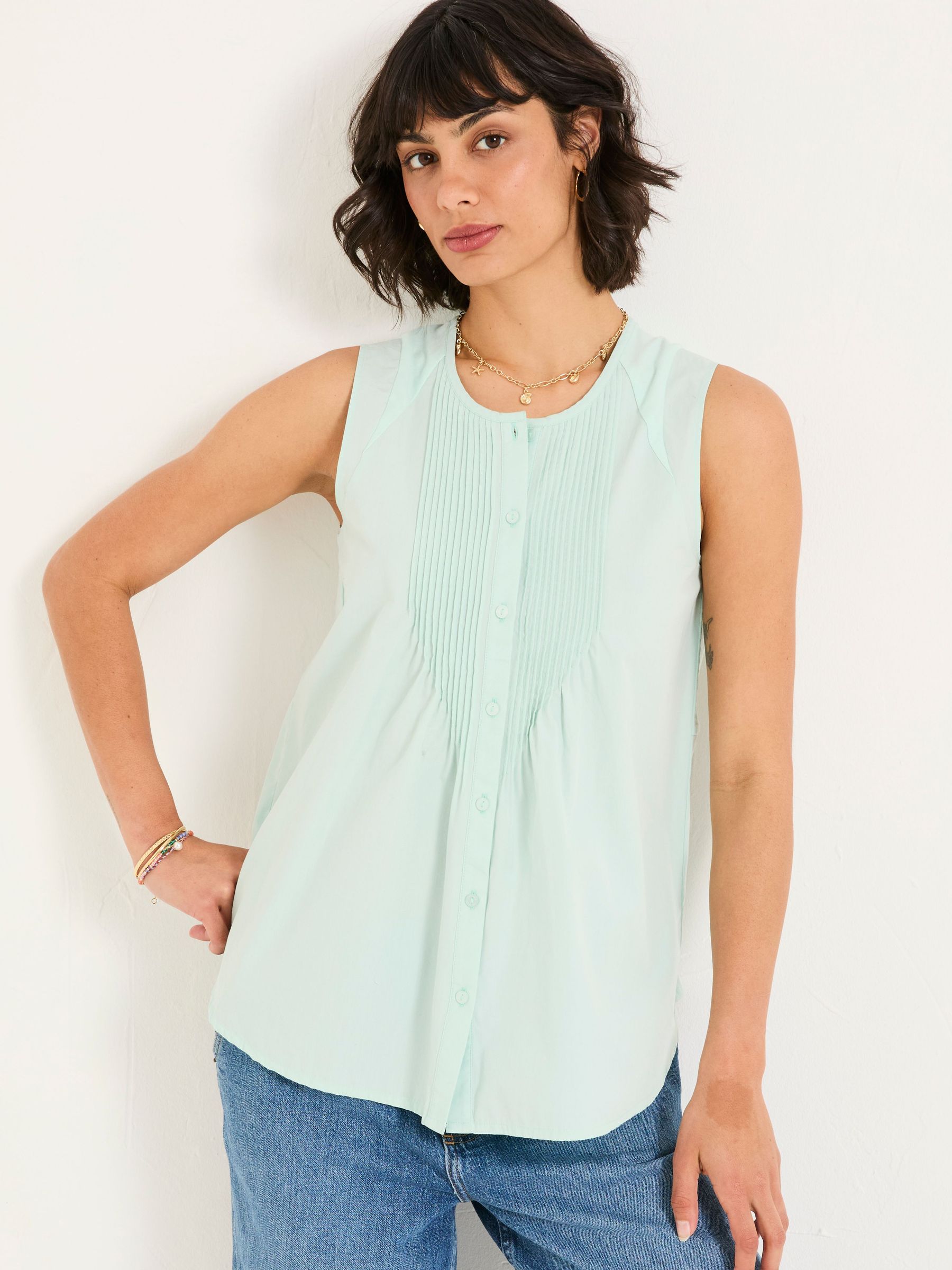 Lauren Mint Green Longline Top (AK9332) | £48