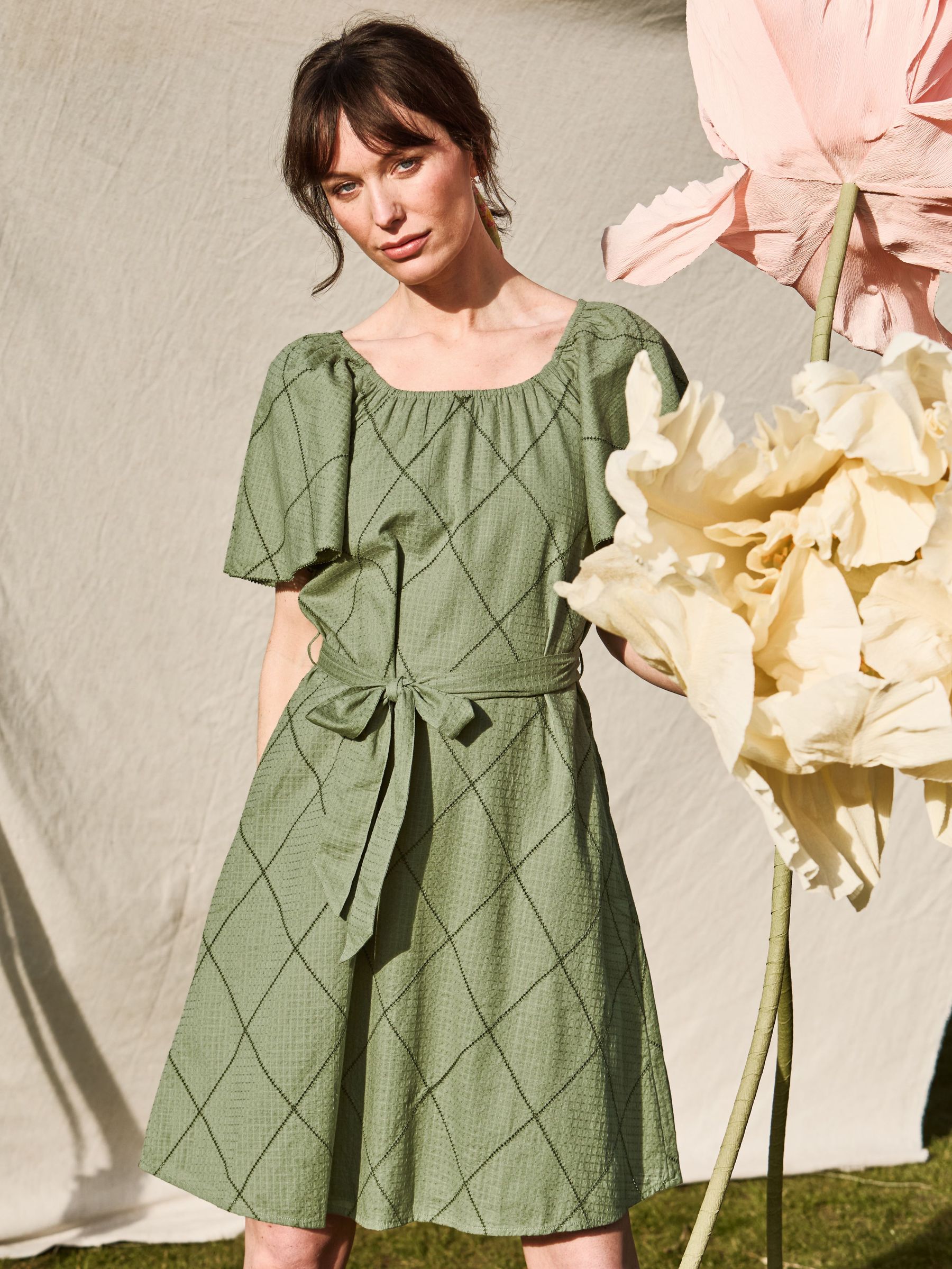 Green Beeble Benny Dress (AK9431) | £65
