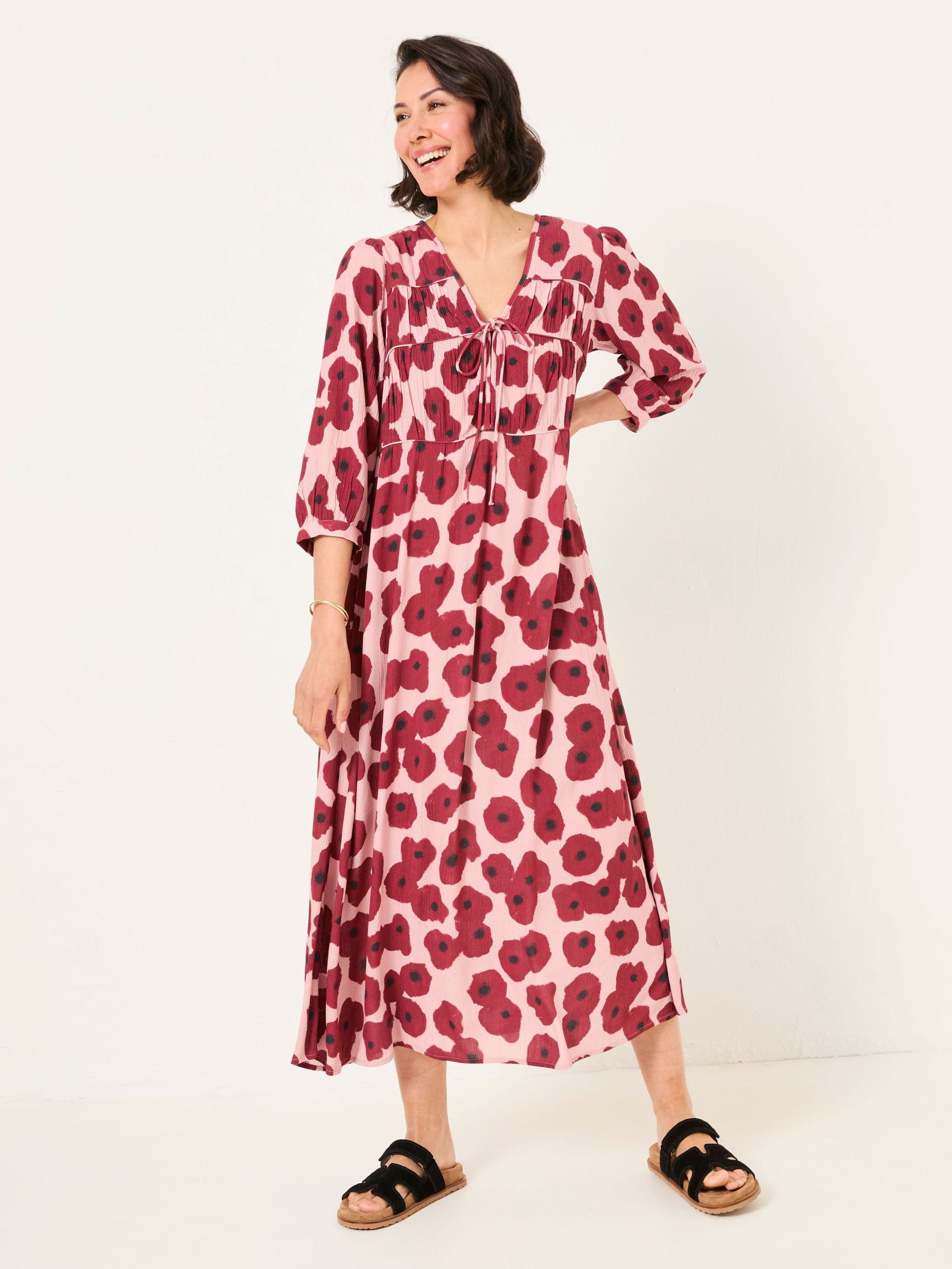 Pippin Multi Poppies Midi Dress (AK9502) | £69