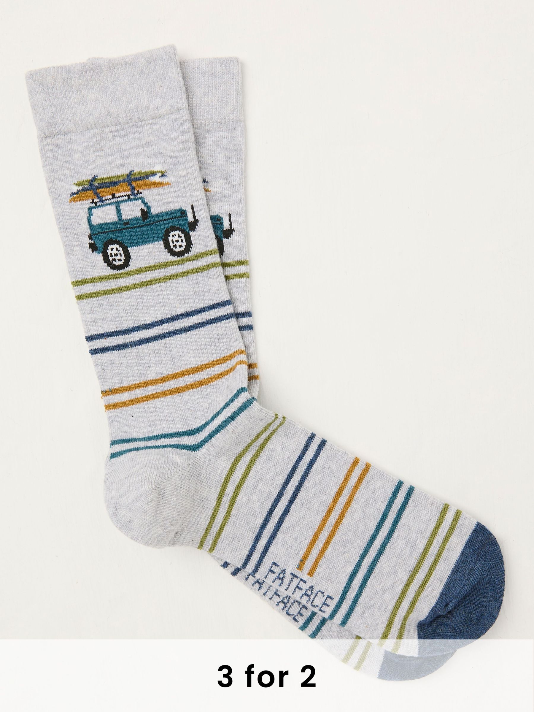 Grey Off Roader Men's Off Roader Socks (AL0412) | £7.50