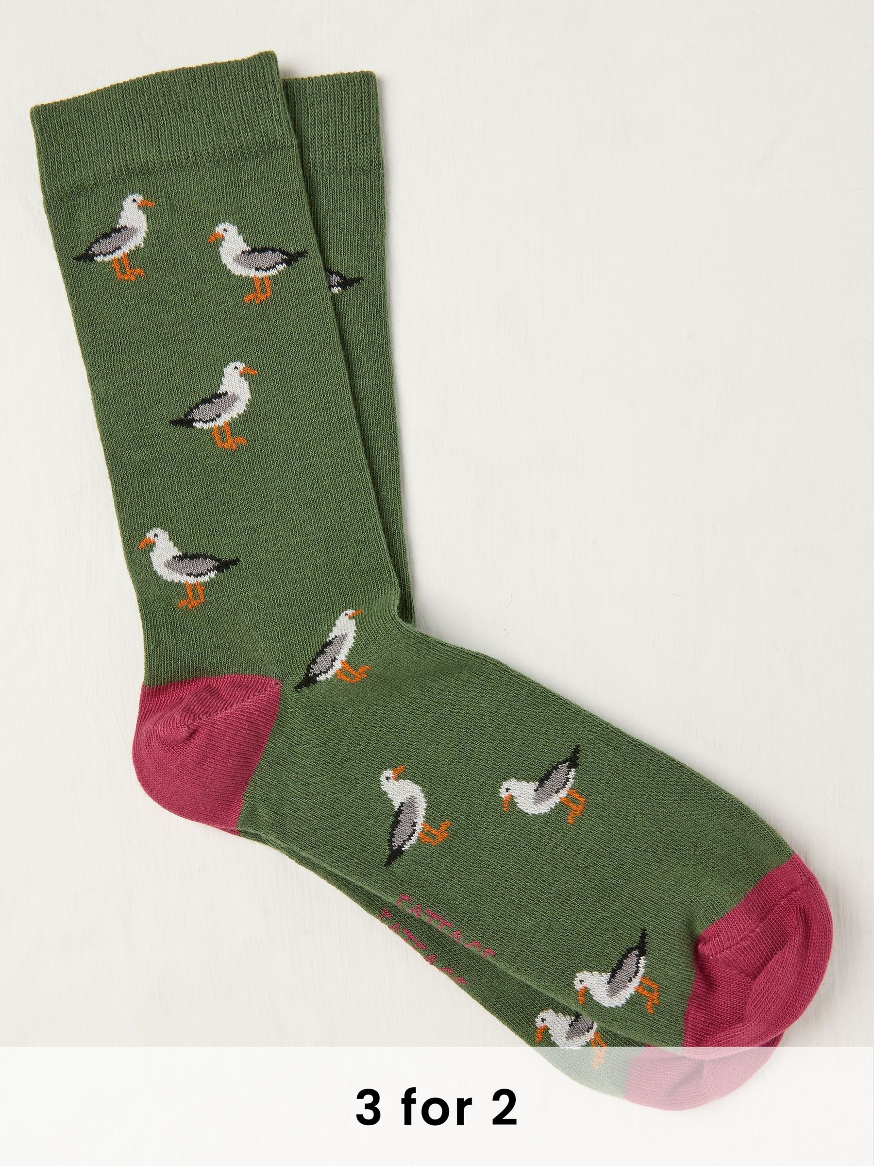 Green Seagull Socks (AL0414) | £7.50