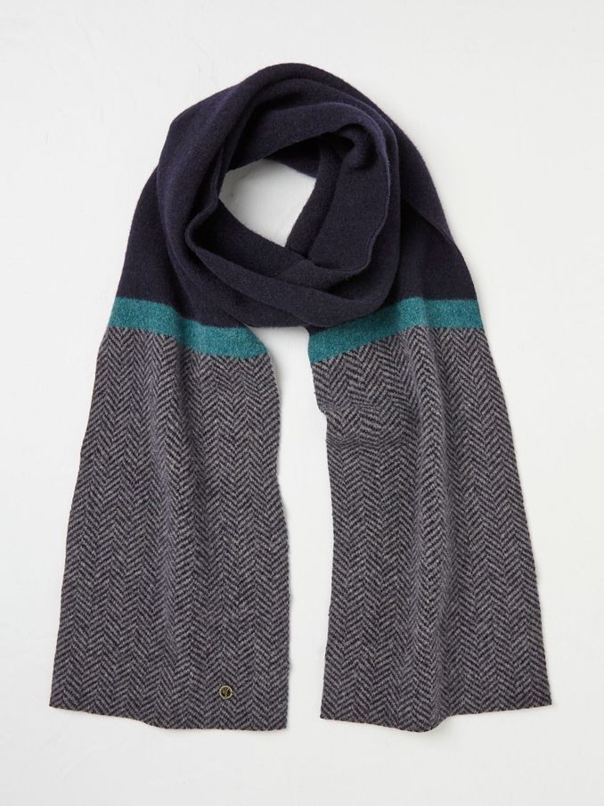 Grey Lambswool Scarf (AL0873) | £25