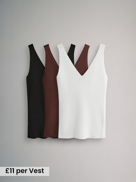 3 Pack Knitted Vests (AL1018) | £33