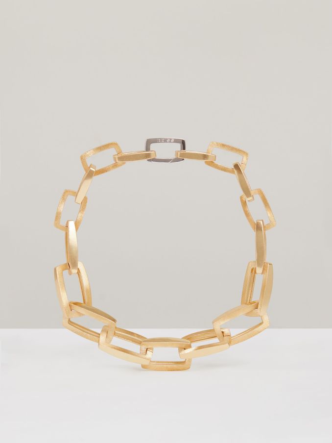 Geometric Chain Necklace in Gold Tone (AL1155) | £98