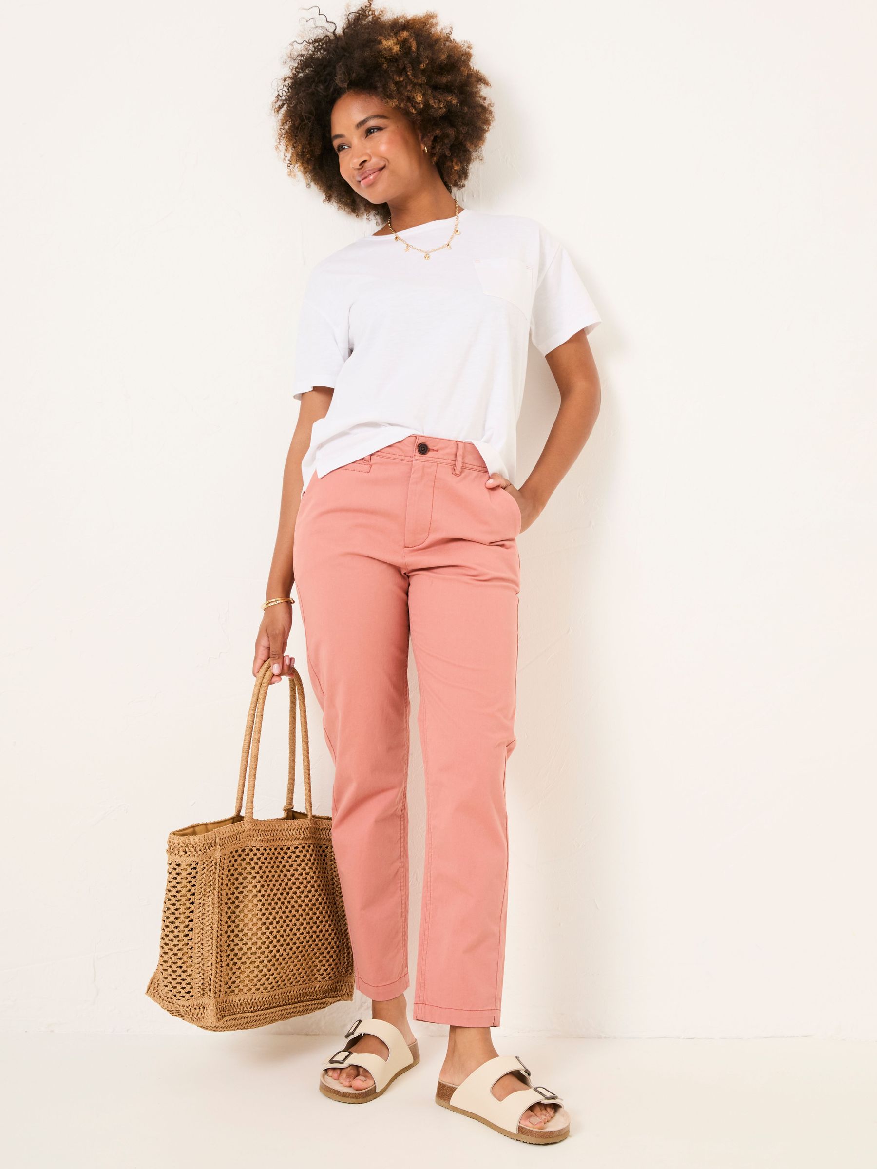 Rye Rose Pink Chino Trousers (AL2004) | £49.50