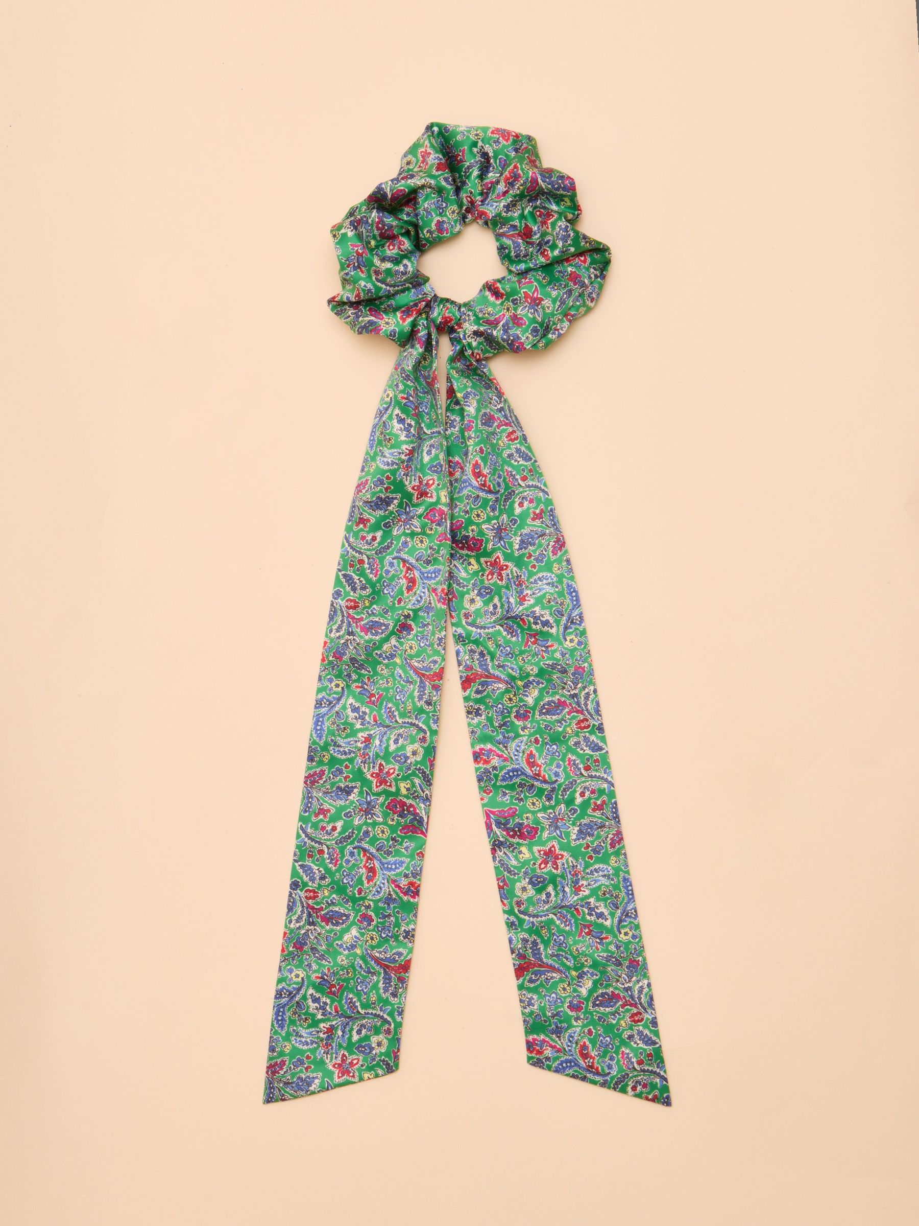 Elissia Green/Pink Scarf Scrunchie (AL5334) | £15