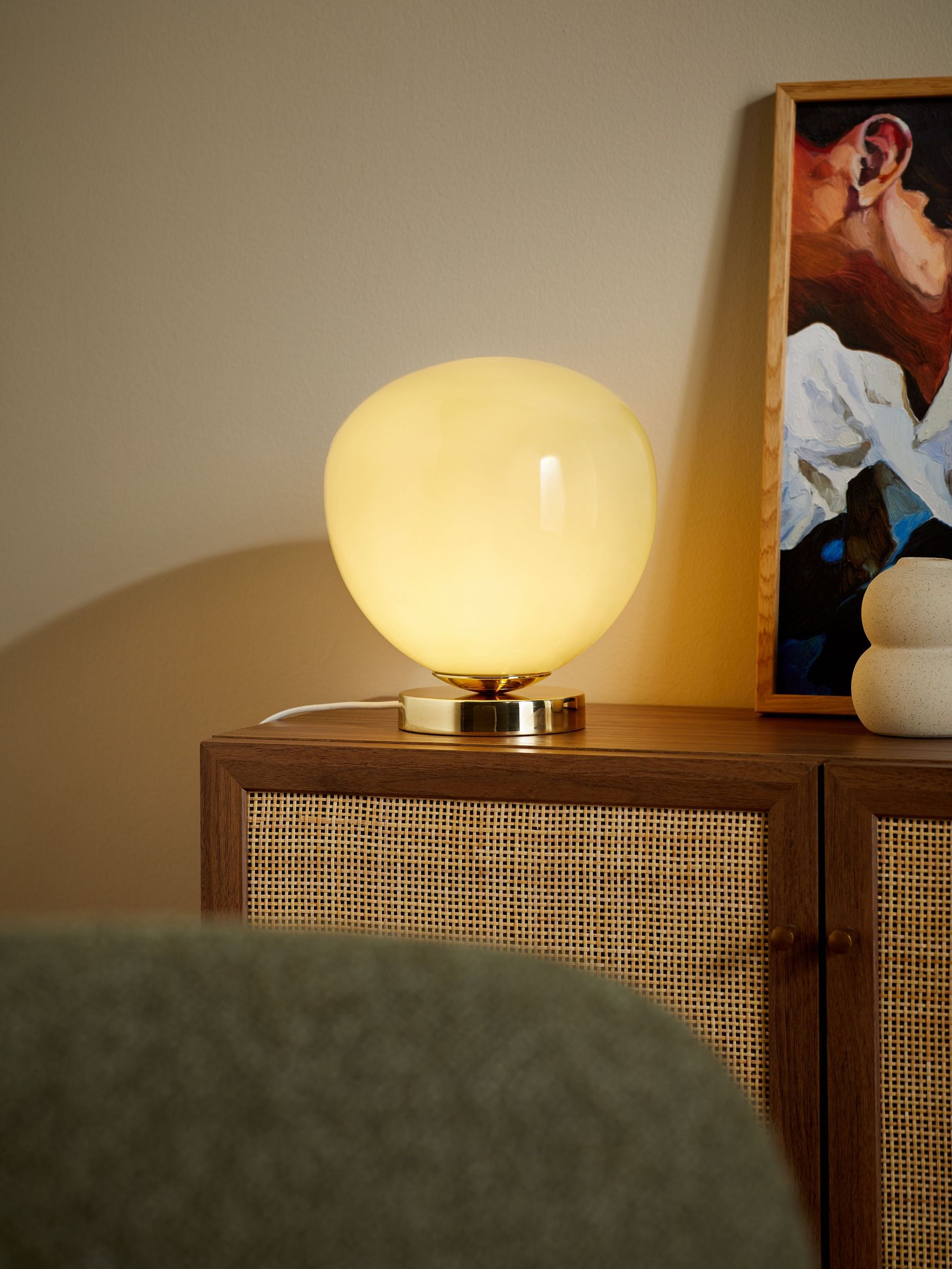 Adrianne Table Lamp in Teal Blue (AL6261) | £79
