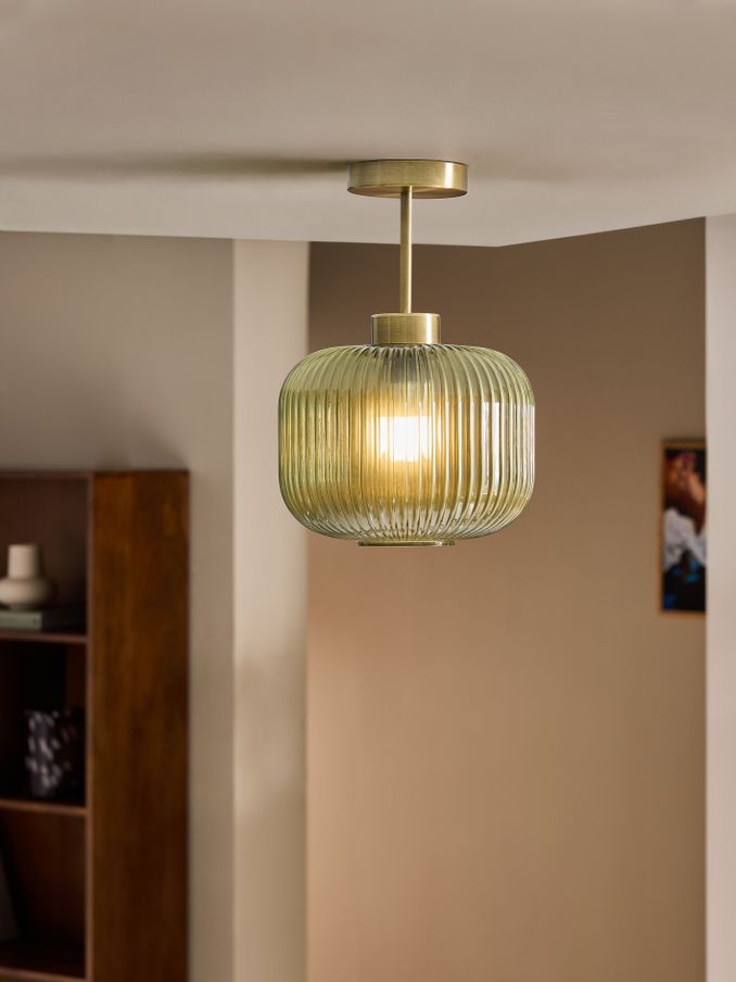 Briz Ceiling Flush Fitting Light in Green (AL6277) | £79
