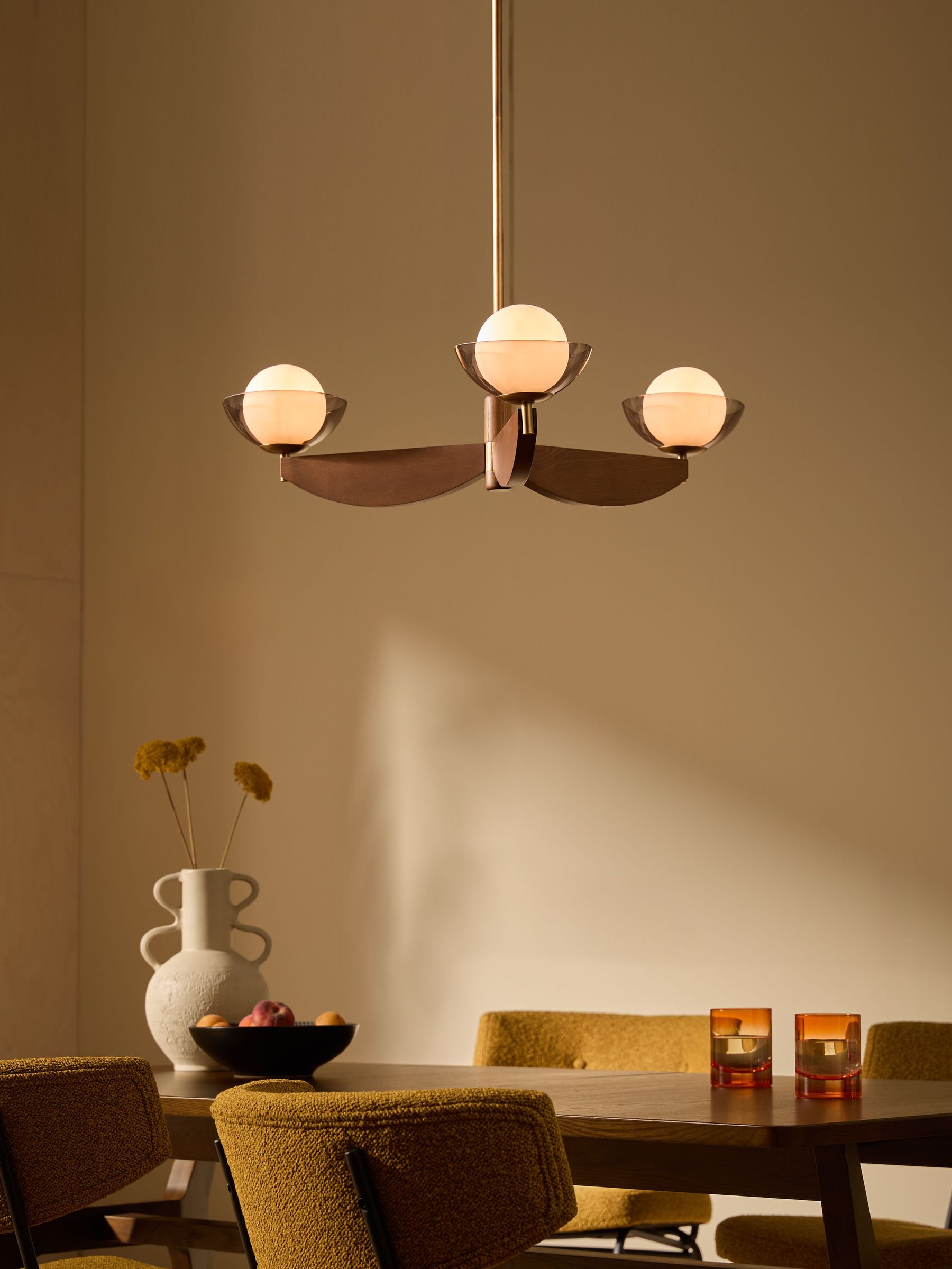 Small Layla Ceiling Light in Wood (AL6287) | £239