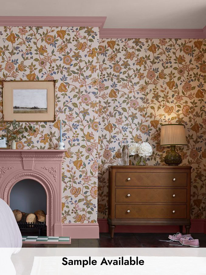 Cream/Multi Scot Floral 10M Wallpaper (AL7097) | £48