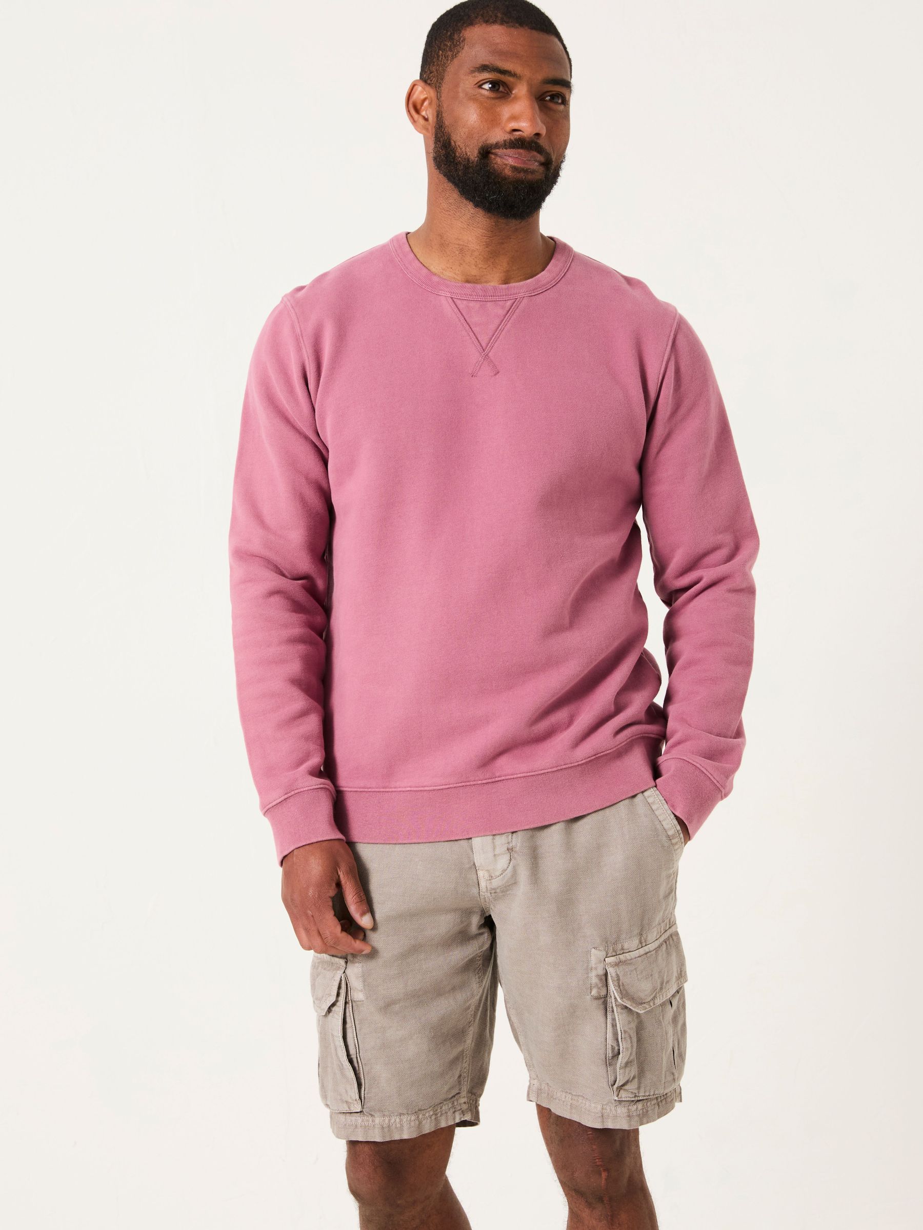 Otterton Heather Purple Crew Neck Sweatshirt (AL9019) | £45