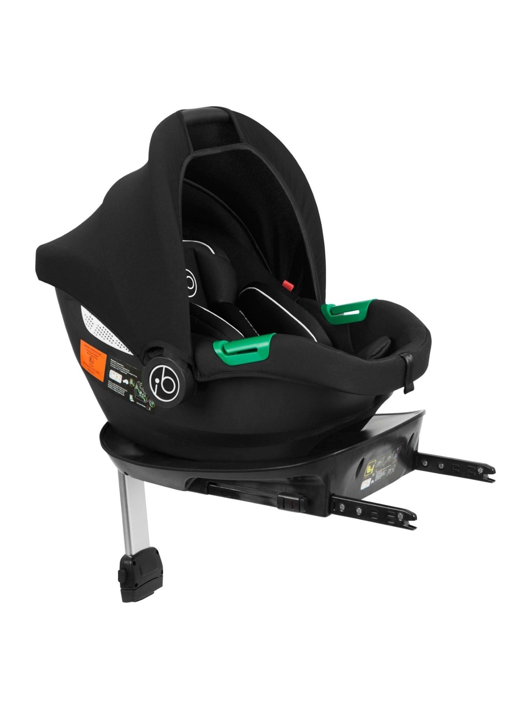 Ickle Bubba Black Cirrus i-Size Car Seat and Isofix Base (AL9180) | £199