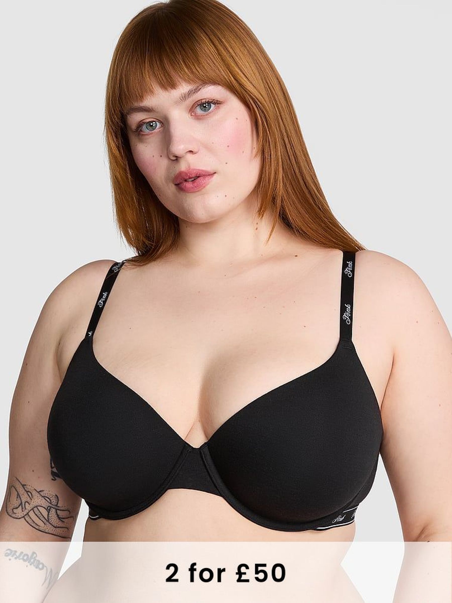 Black T Shirt Bra (AM0859) | £29