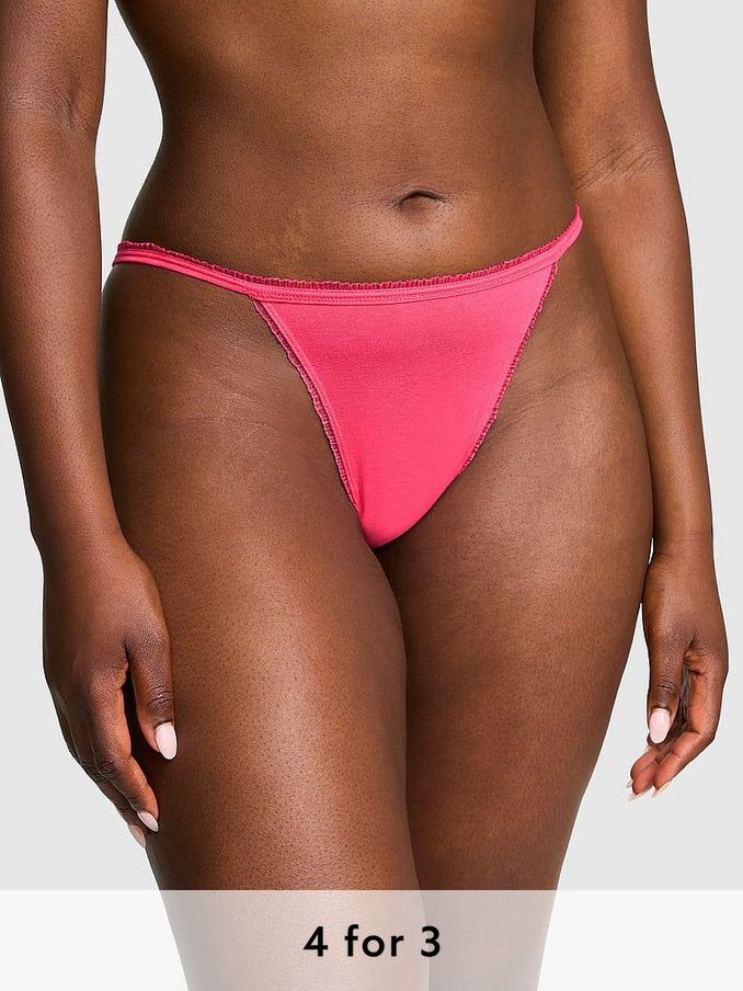 Double Bubble Pink Bikini Cotton Knickers (AM0888) | £9