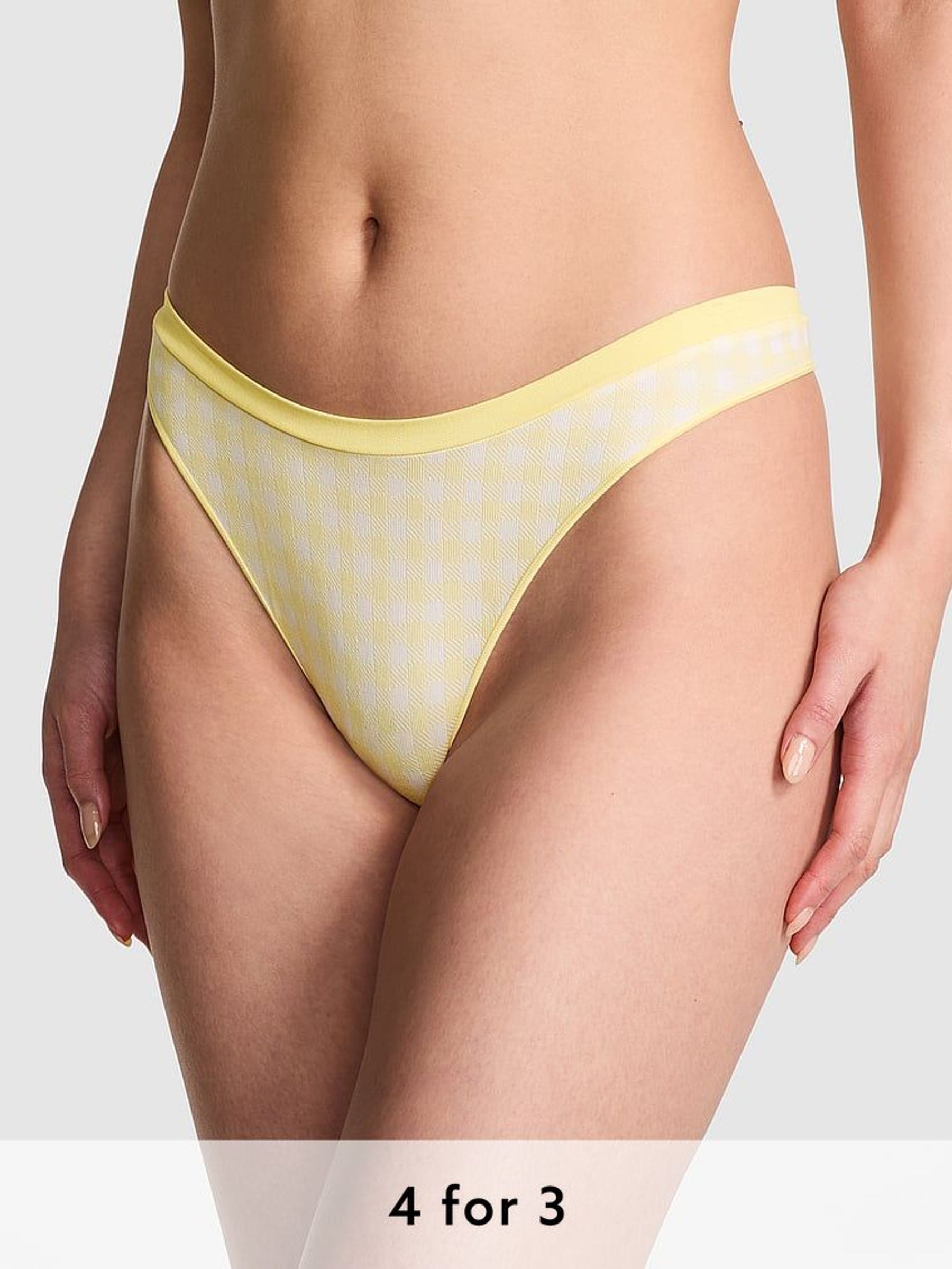 Mellow Yellow Mini Scoop Thong Knickers (AM0894) | £9