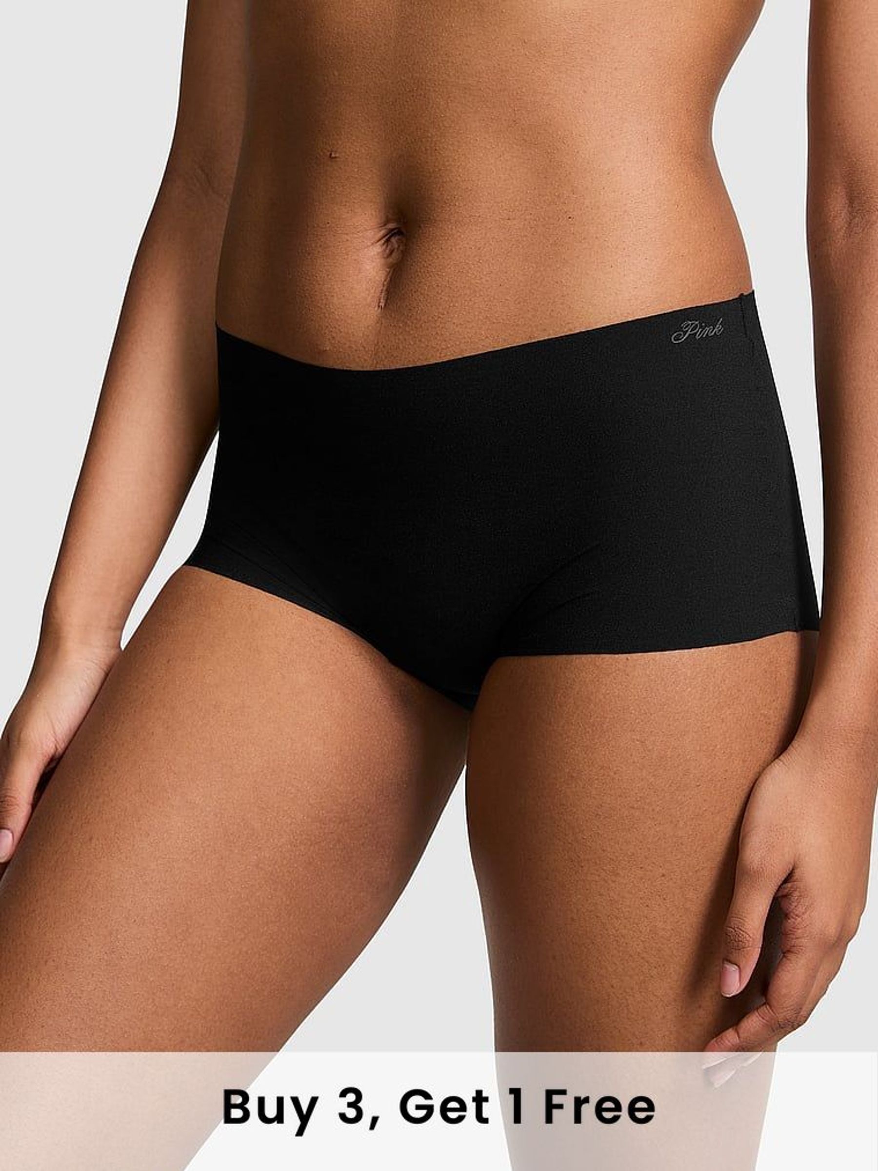 Black No Show Knickers (AM0897) | £9