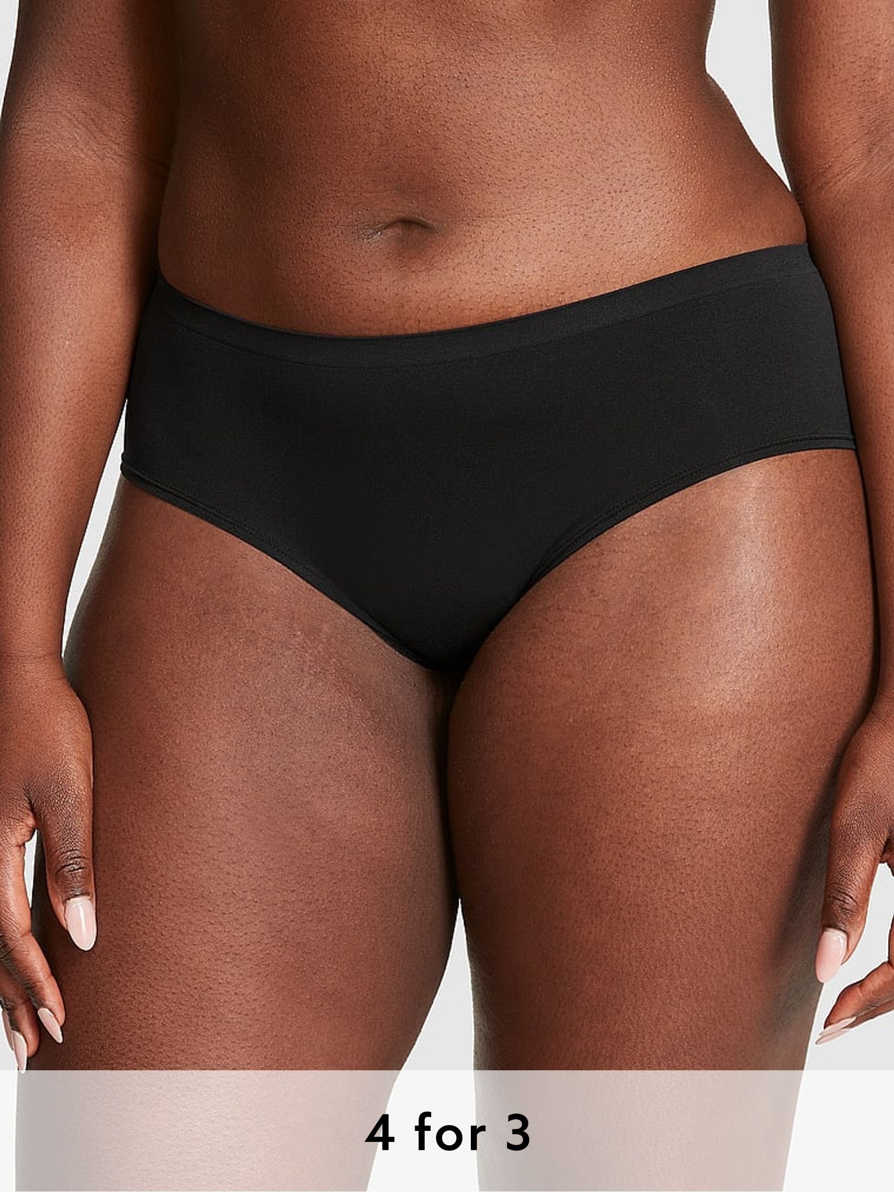 Black Seamless Hipster Knickers (AM0898) | £9