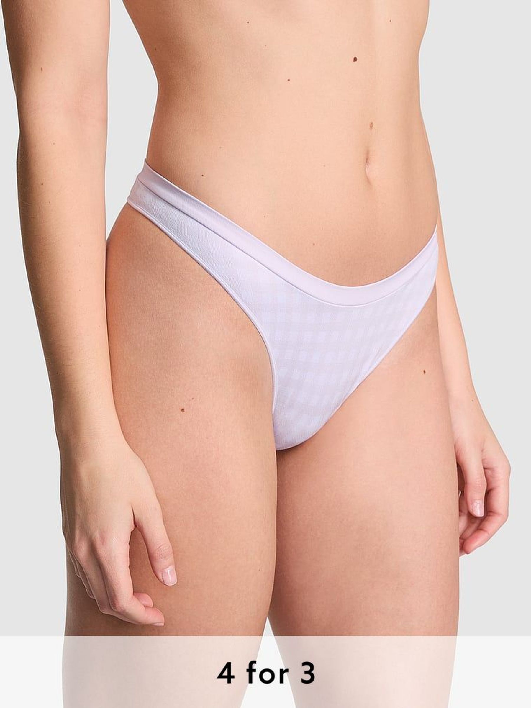 Purple Whisper Mini Scoop Thong Knickers (AM0909) | £9