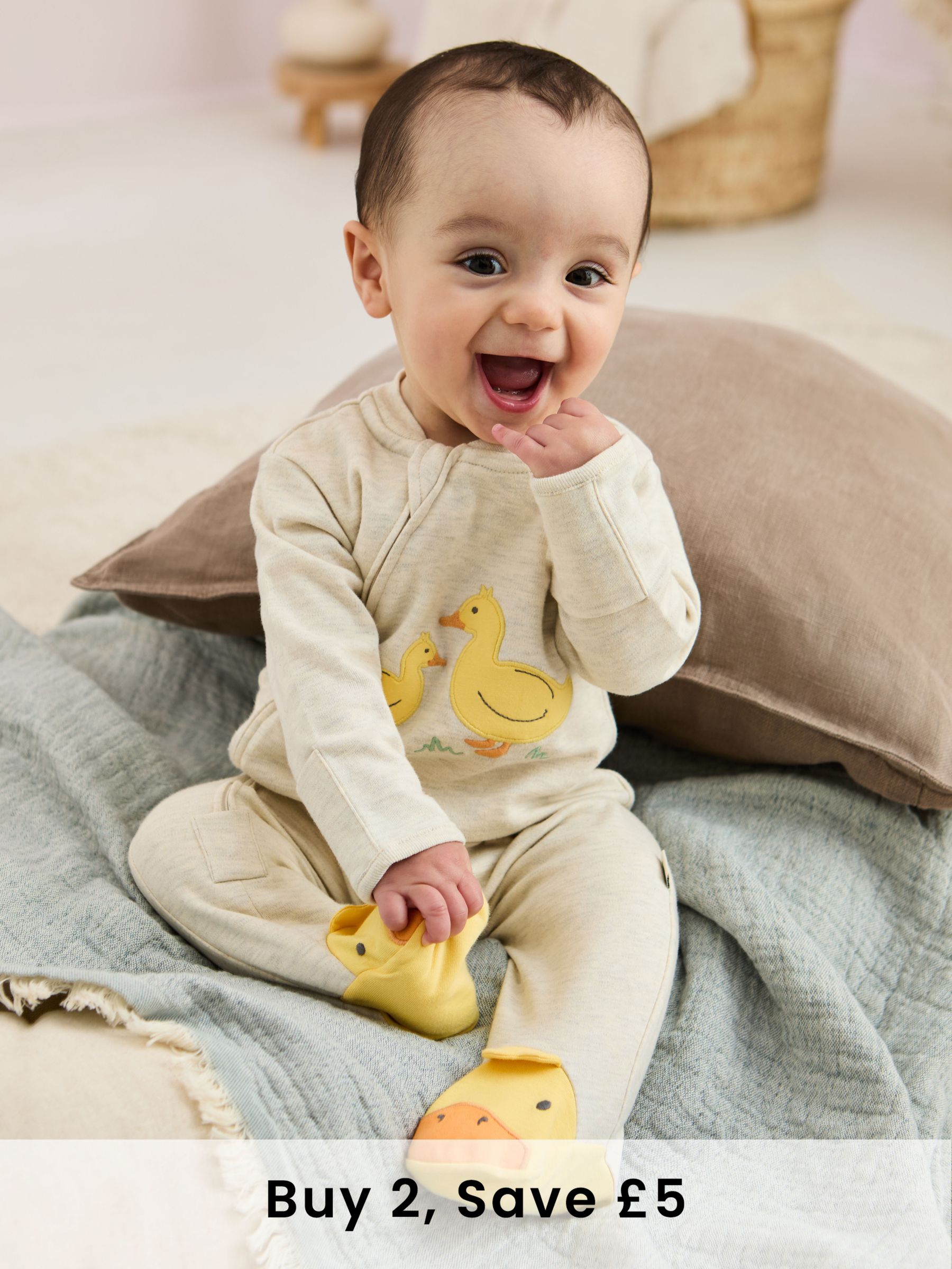 Natural 100% Cotton Sleepsuit (AM3615) | £21