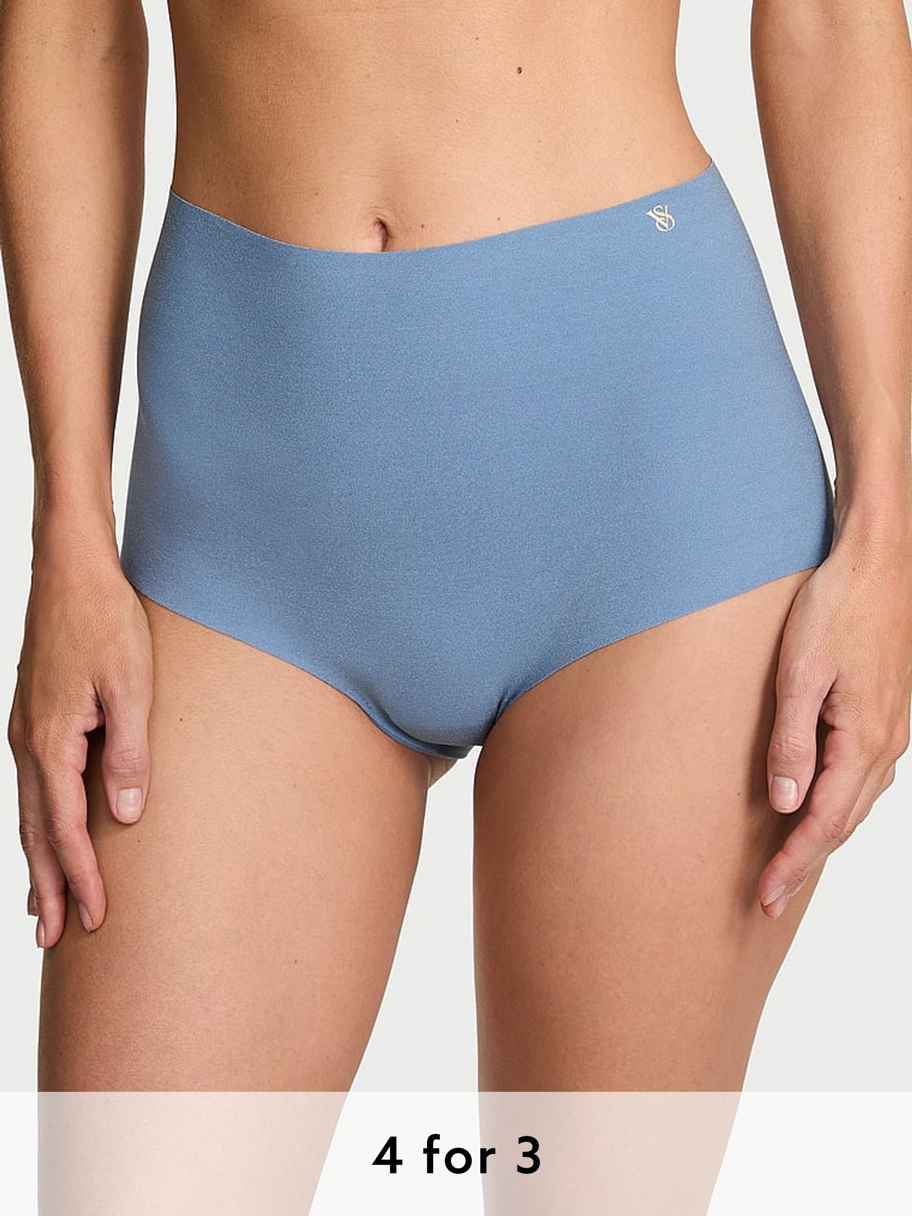 Faded Denim Blue Brief Knickers (AM6536) | £9