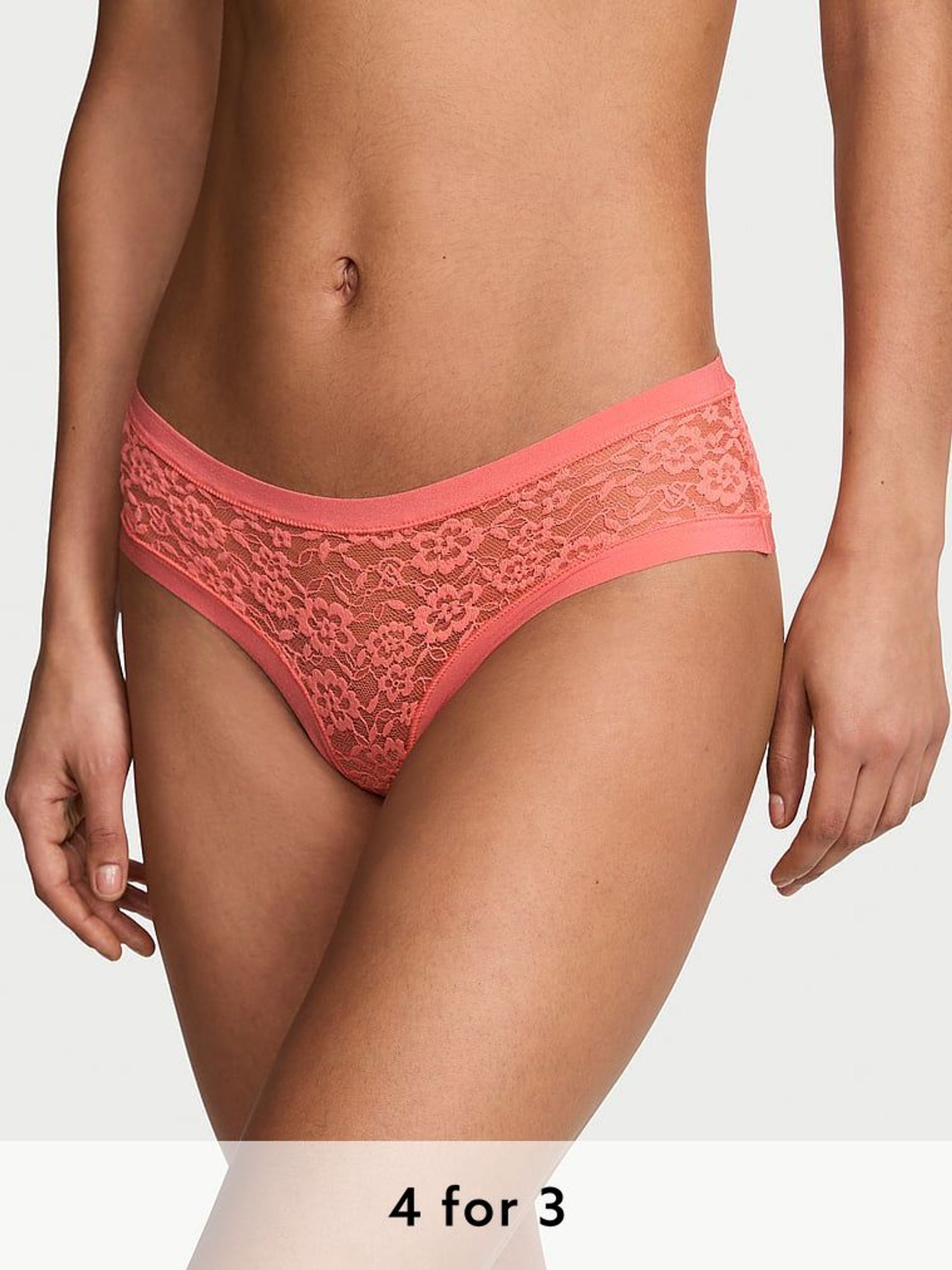 Coral Ribbon Orange Cheeky Knickers (AM6552) | £9